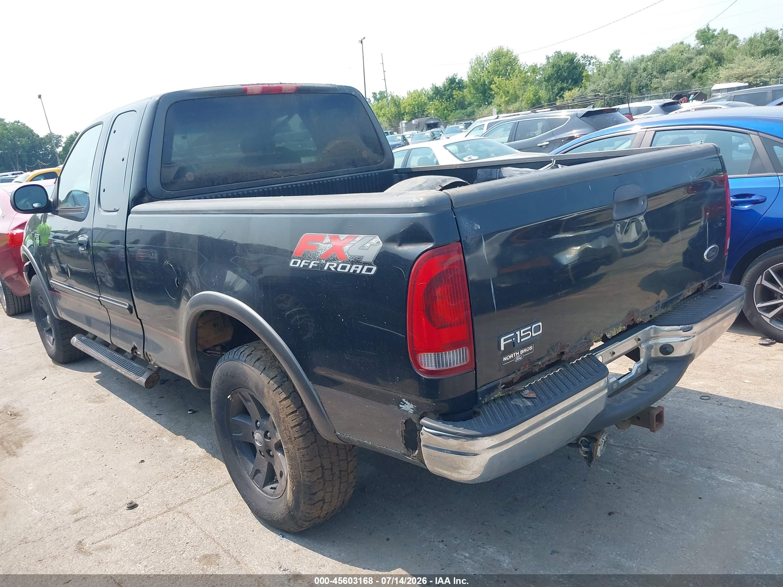 2002 Ford F-150 Lariat/xl/xlt Black vin: 2FTRX18L72CA20863