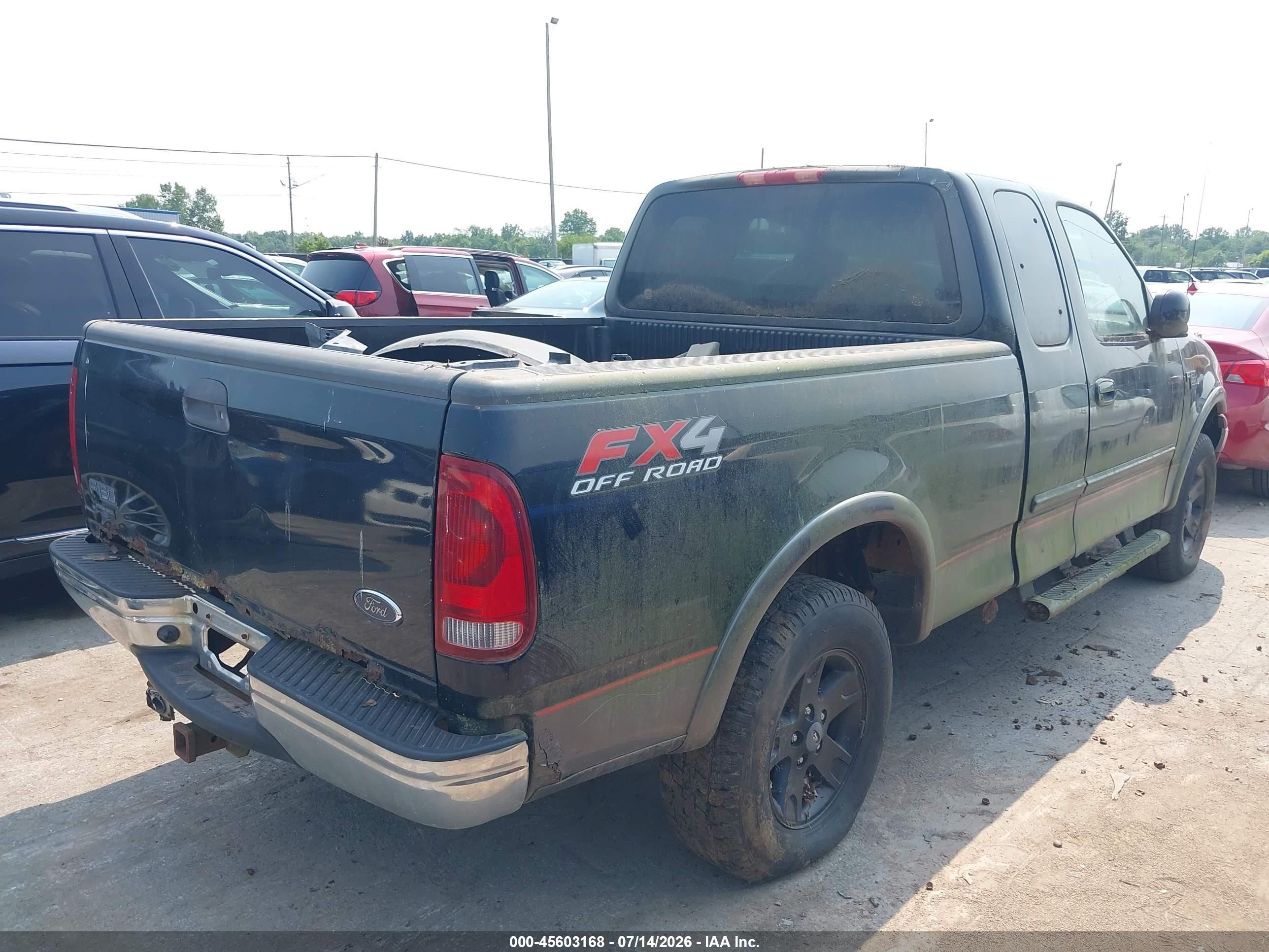 2002 Ford F-150 Lariat/xl/xlt Black vin: 2FTRX18L72CA20863