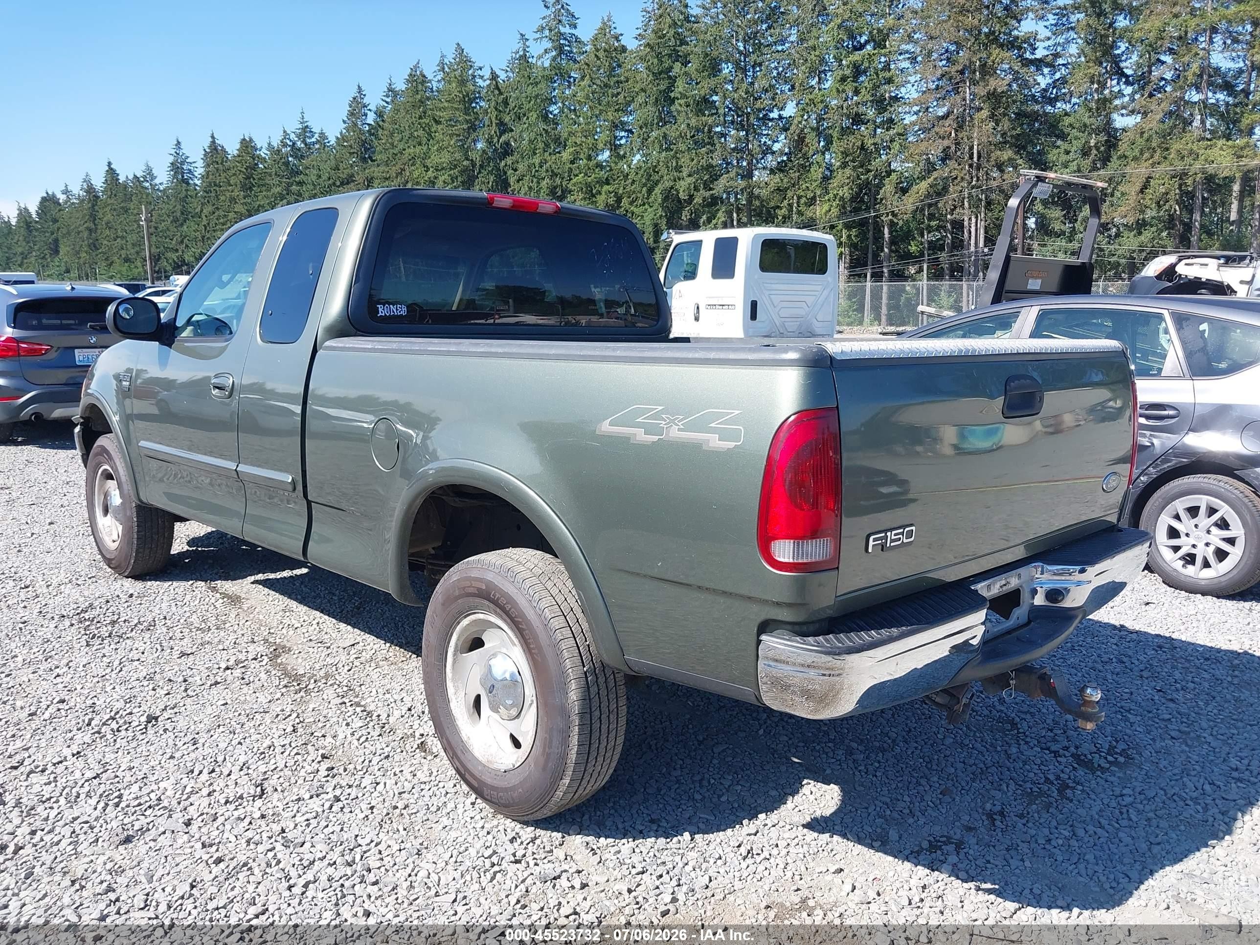 2002 Ford F-150 Lariat/xl/xlt Green vin: 2FTRX18L82CA50342