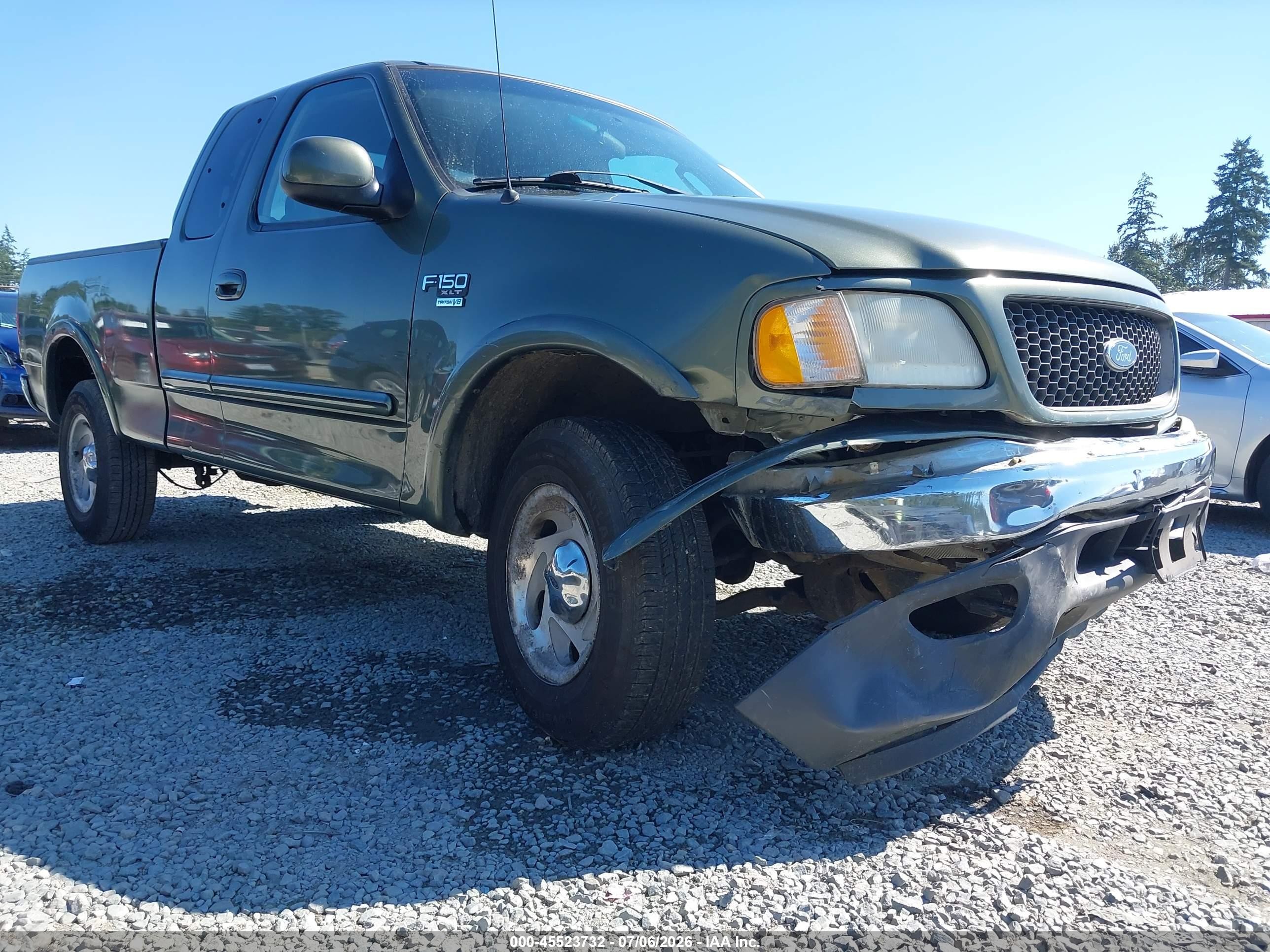 2002 Ford F-150 Lariat/xl/xlt Green vin: 2FTRX18L82CA50342