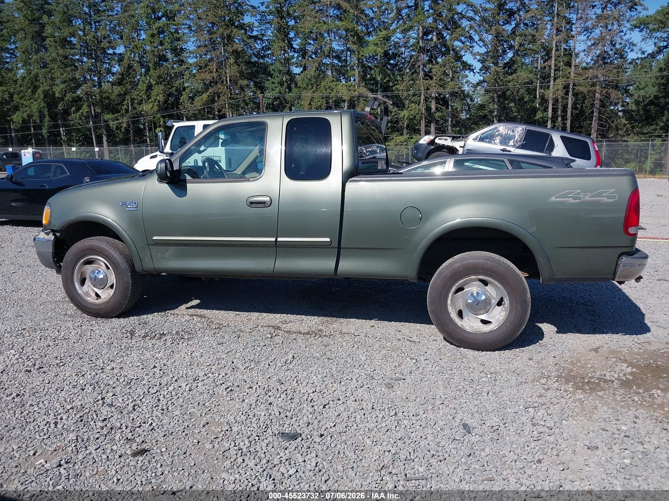 2002 Ford F-150 Lariat/xl/xlt Green vin: 2FTRX18L82CA50342