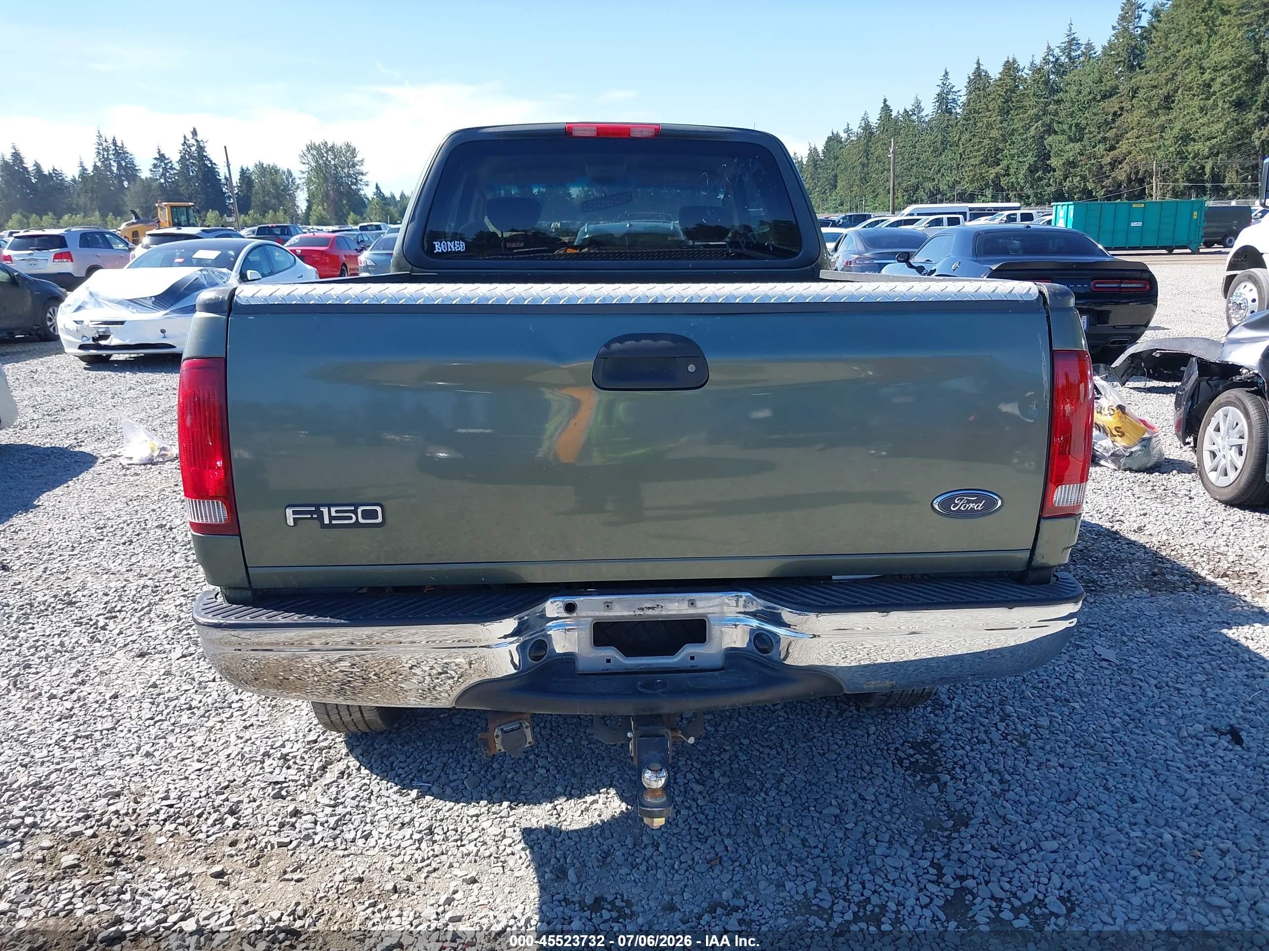 2002 Ford F-150 Lariat/xl/xlt Green vin: 2FTRX18L82CA50342