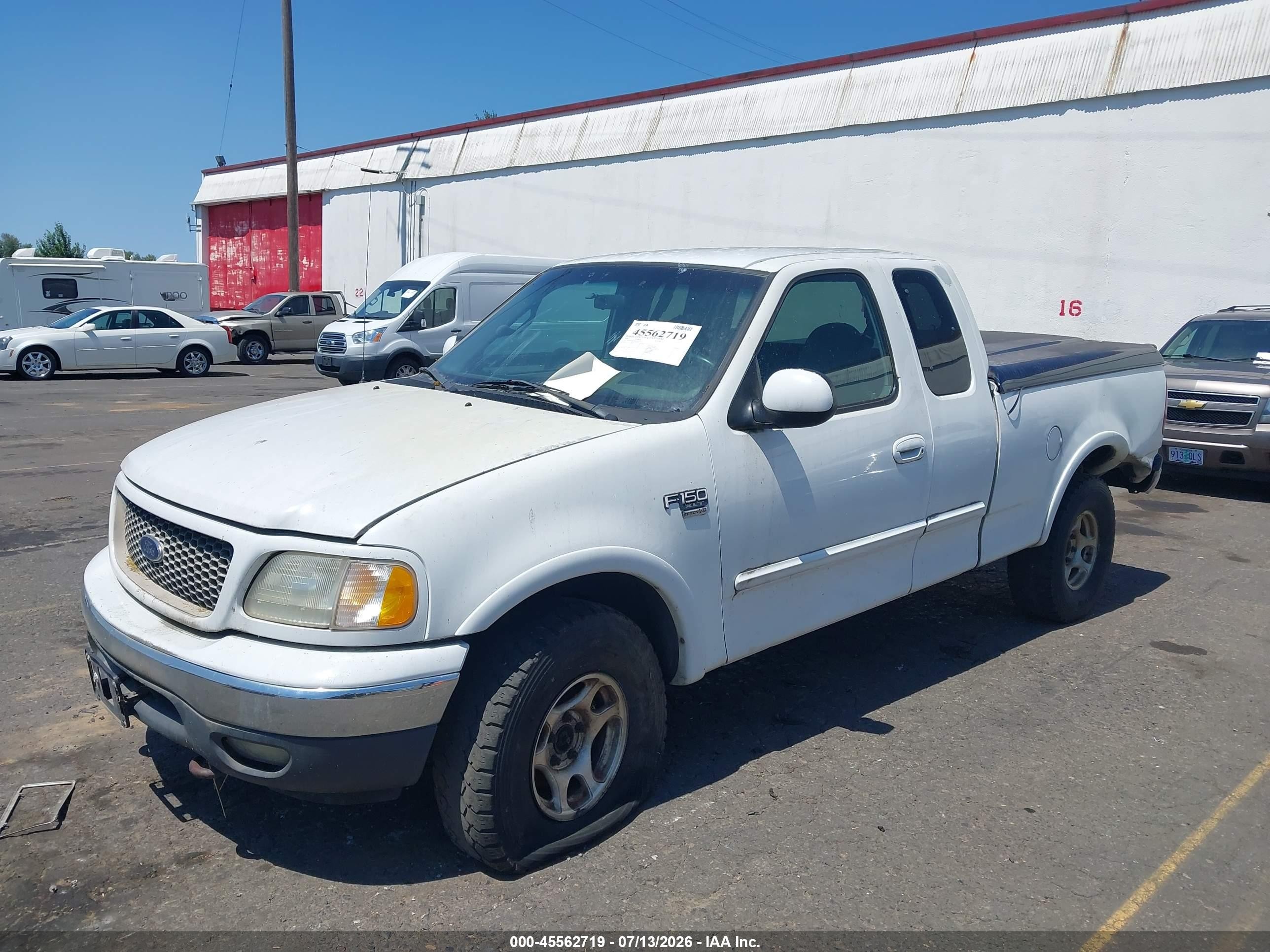 2000 Ford F-150 Lariat/work Series/xl/xlt White vin: 2FTRX18L8YCA33713