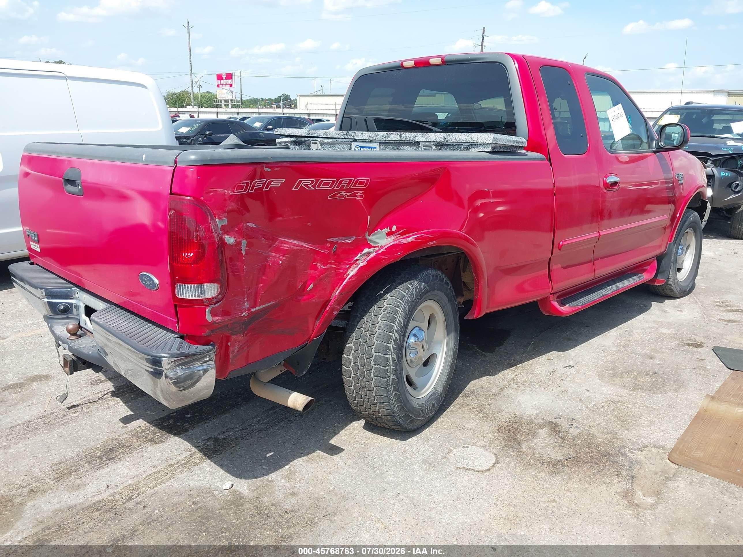 2001 Ford F-150 Lariat/xl/xlt Красный vin: 2FTRX18L91CA87172