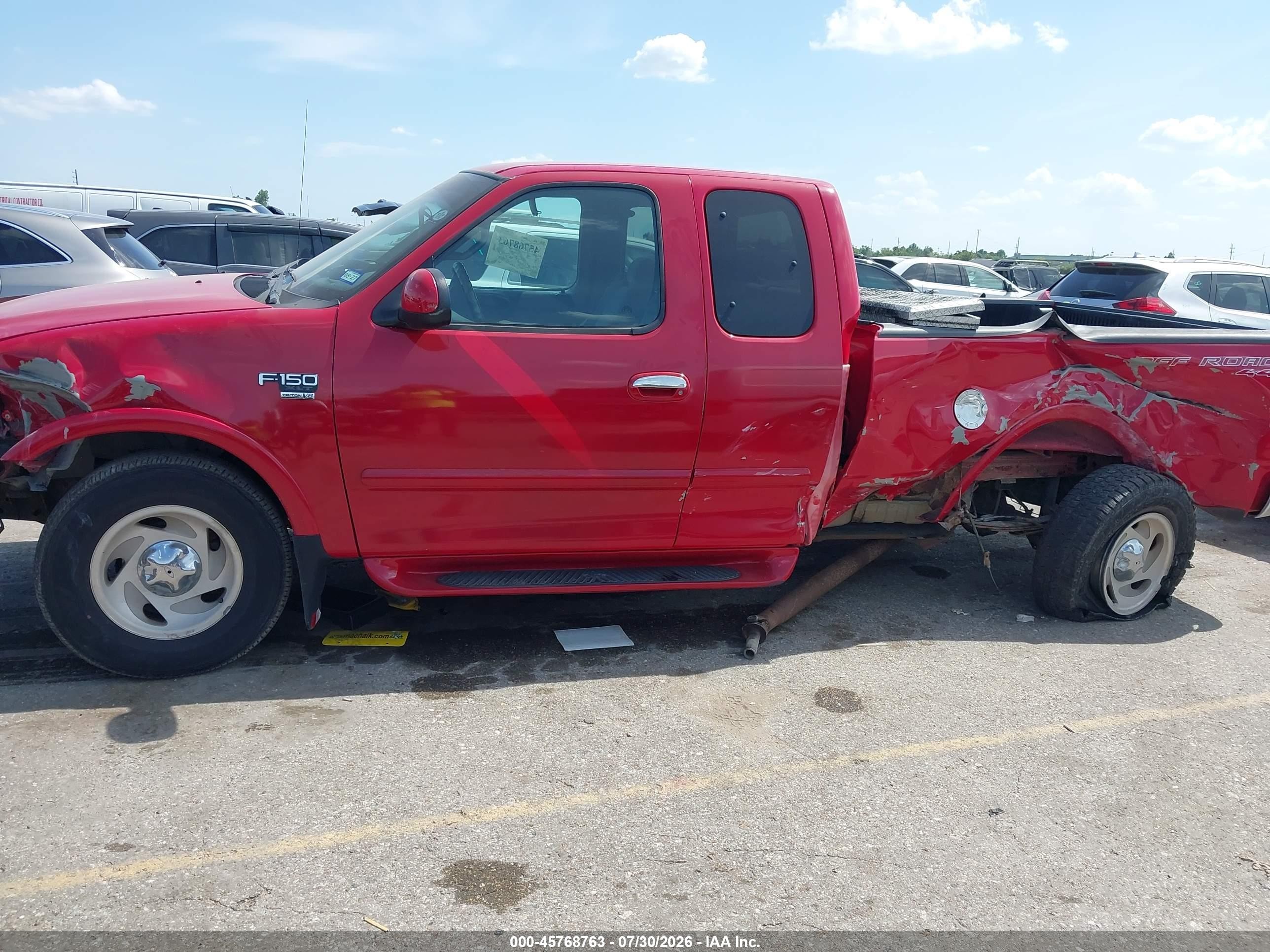2001 Ford F-150 Lariat/xl/xlt Красный vin: 2FTRX18L91CA87172