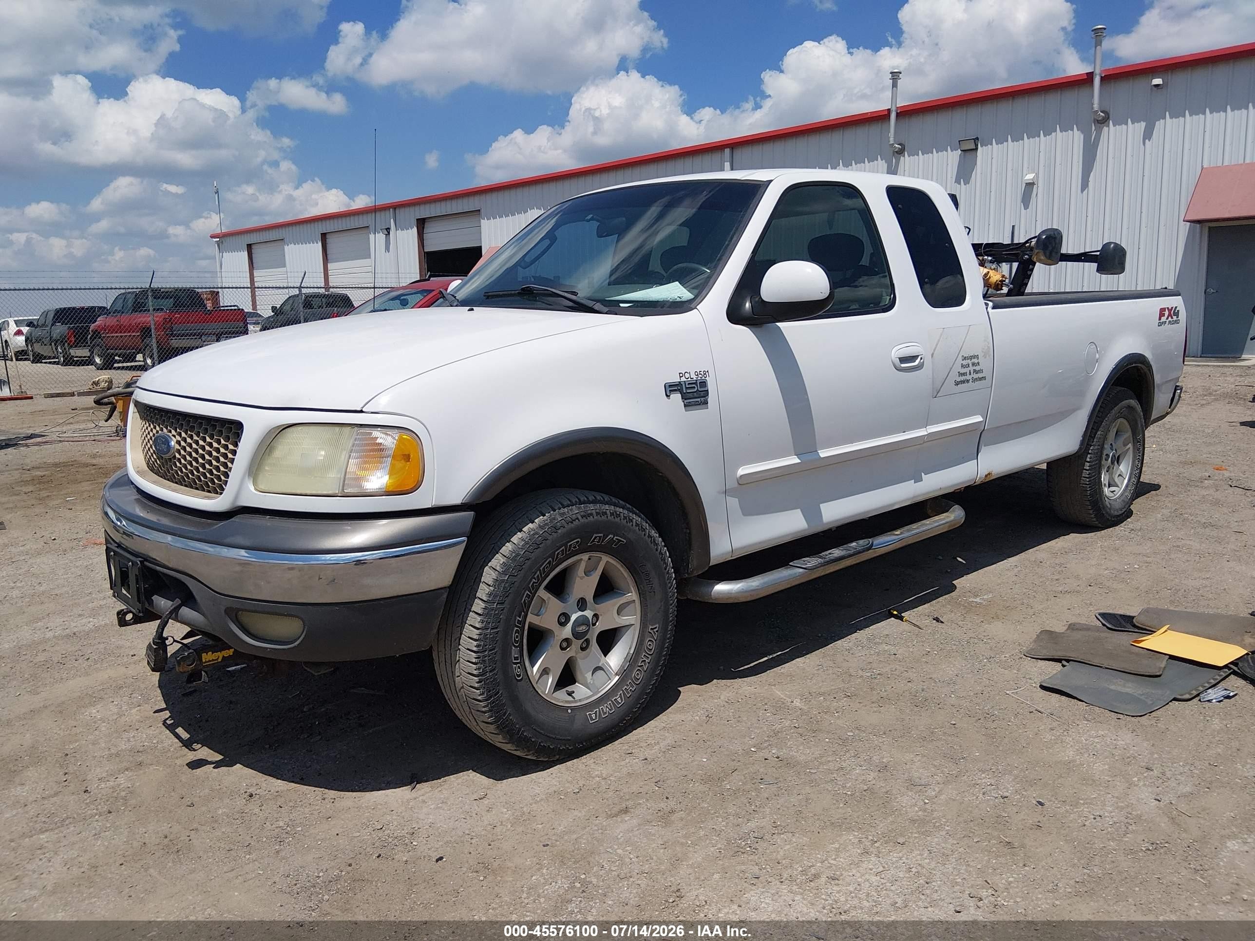 2002 Ford F-150 Lariat/xl/xlt Белый vin: 2FTRX18L92CA52648