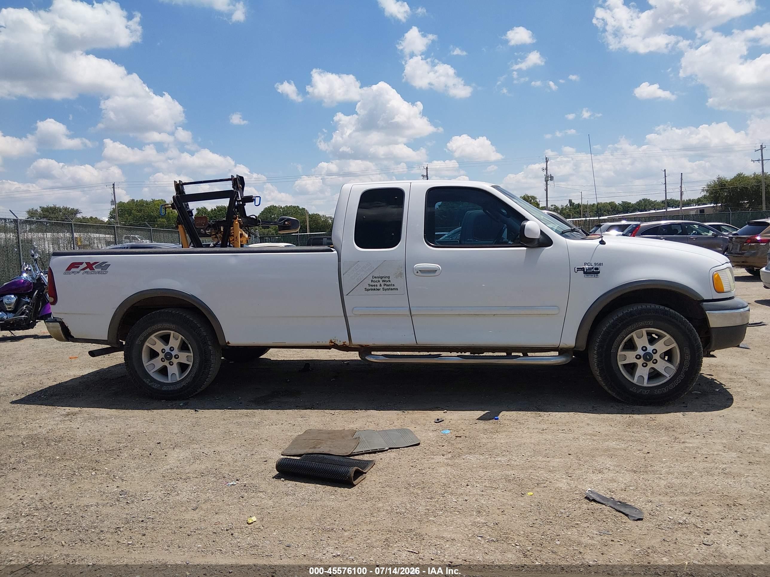 2002 Ford F-150 Lariat/xl/xlt Белый vin: 2FTRX18L92CA52648