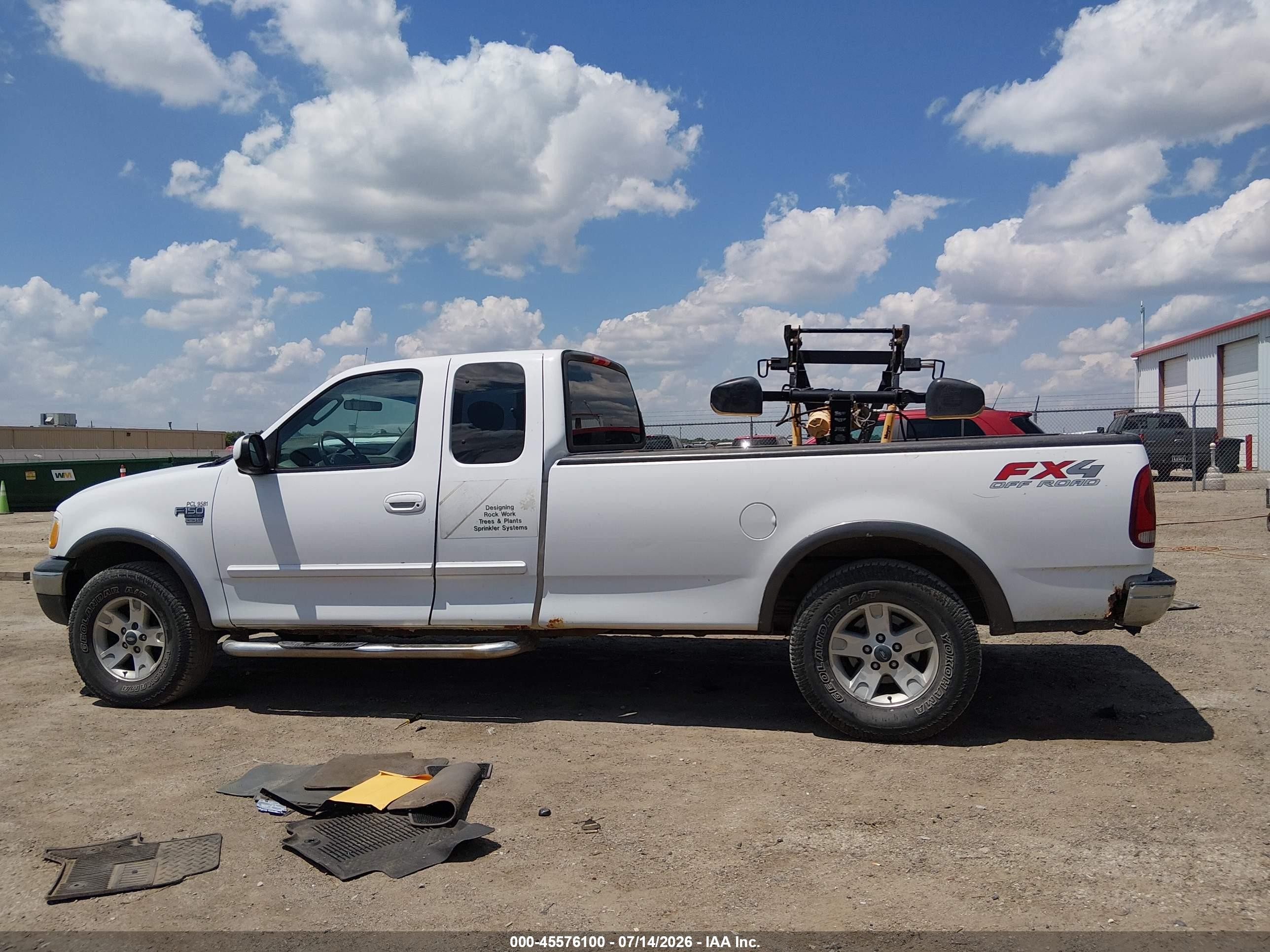 2002 Ford F-150 Lariat/xl/xlt Белый vin: 2FTRX18L92CA52648