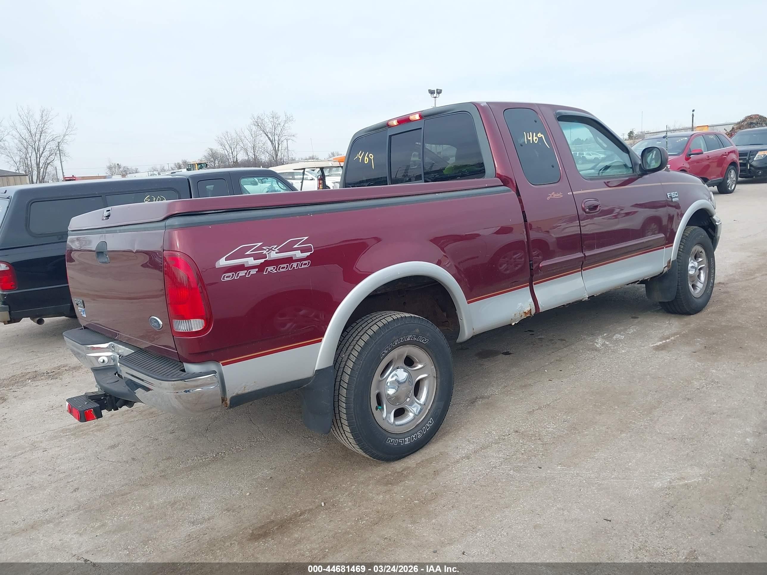 1999 Ford F-150 Lariat/xl/xlt Red vin: 2FTRX18L9XCB02648