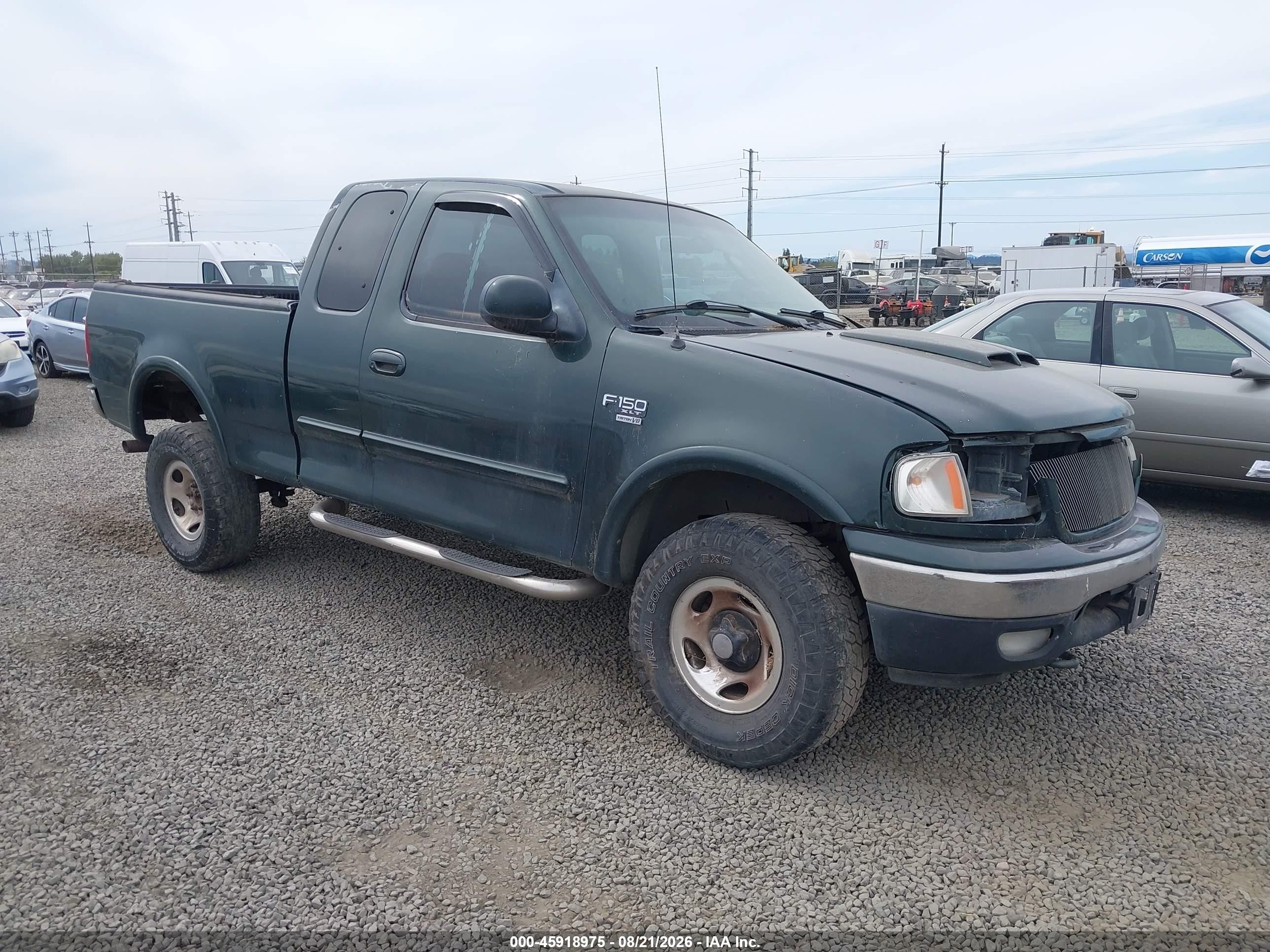 2002 Ford F-150 Lariat/xl/xlt Green vin: 2FTRX18W02CA98248