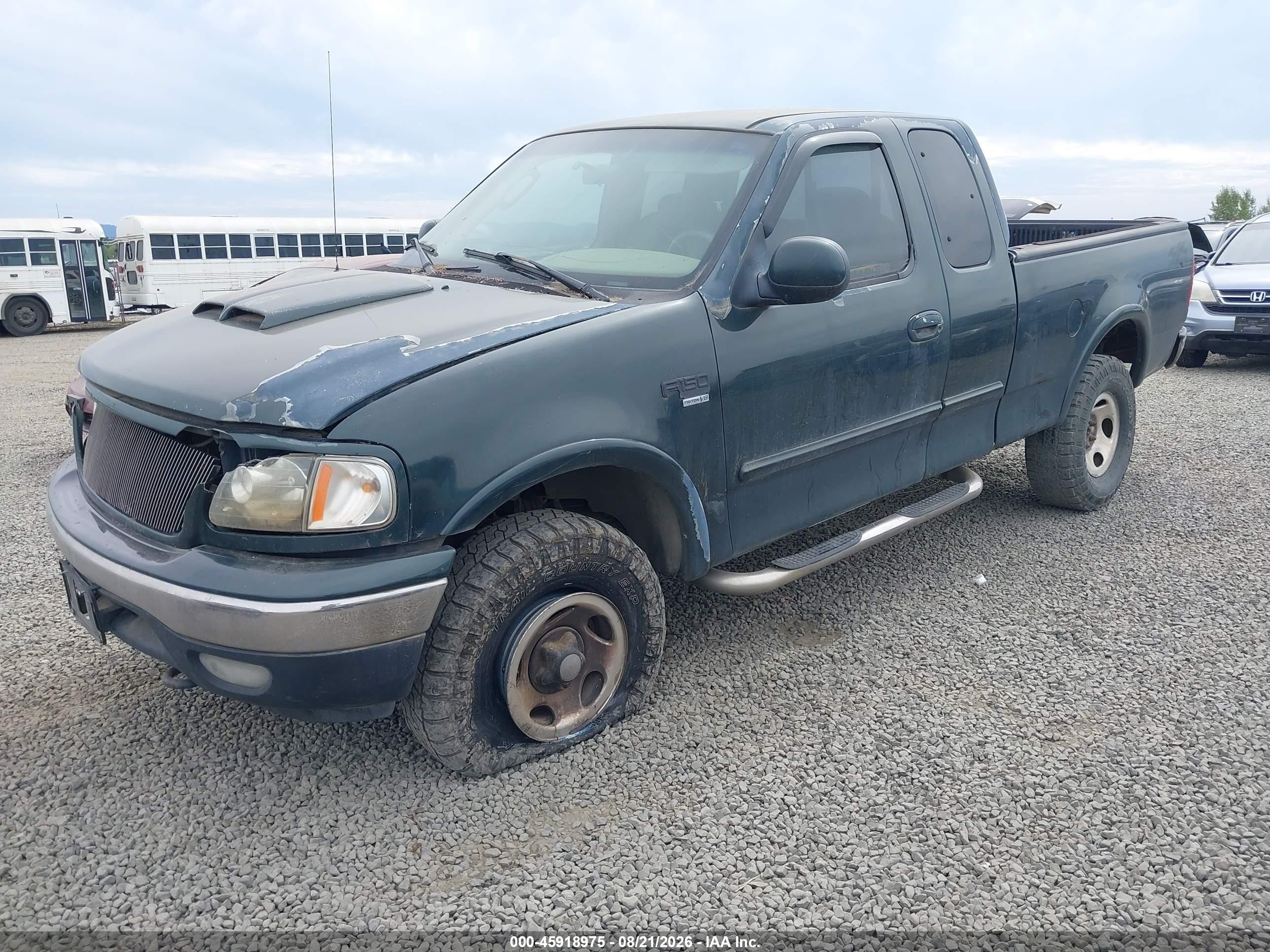 2002 Ford F-150 Lariat/xl/xlt Green vin: 2FTRX18W02CA98248