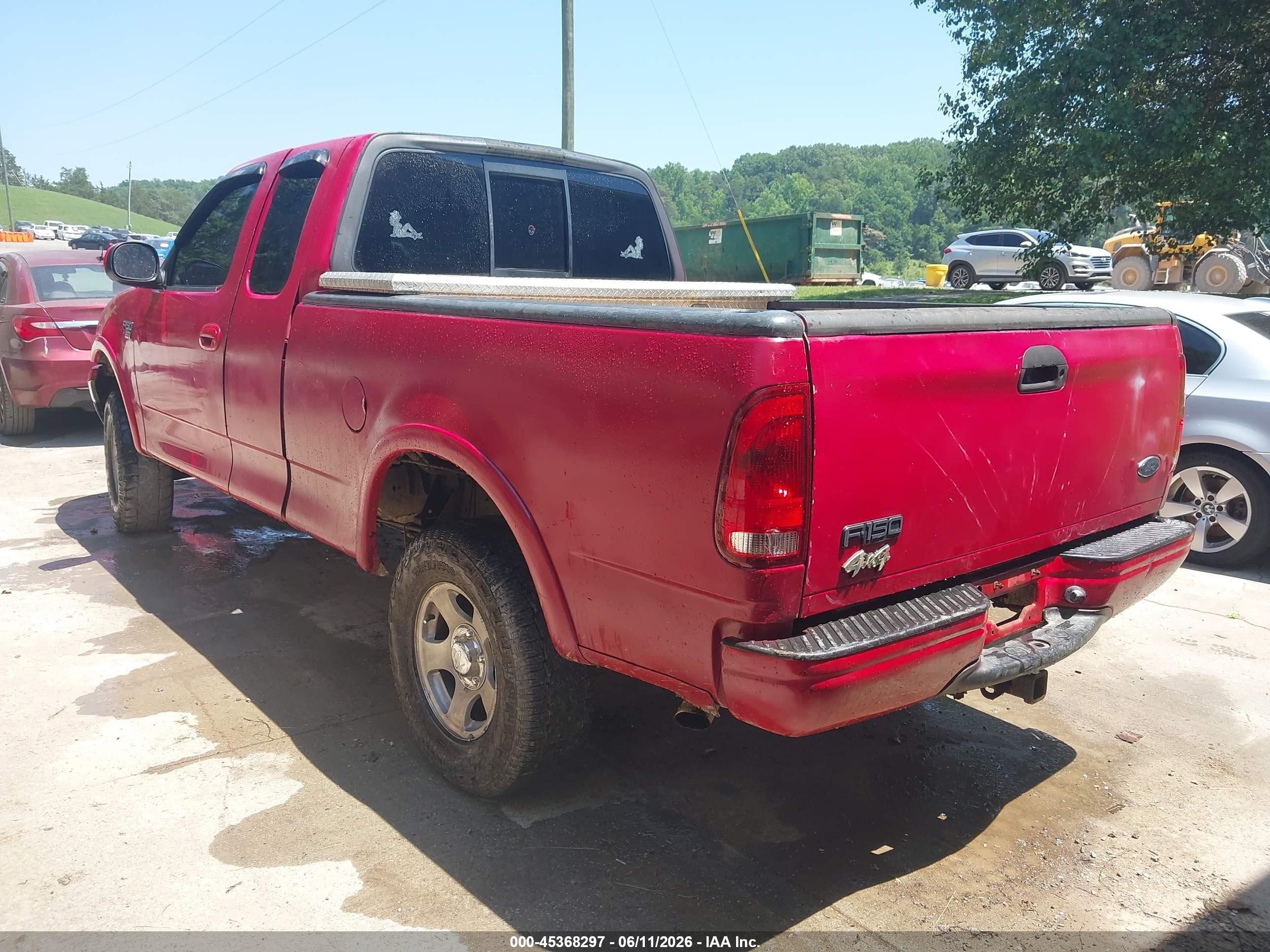 2003 Ford F-150 Lariat/xl/xlt Red vin: 2FTRX18W03CA98686