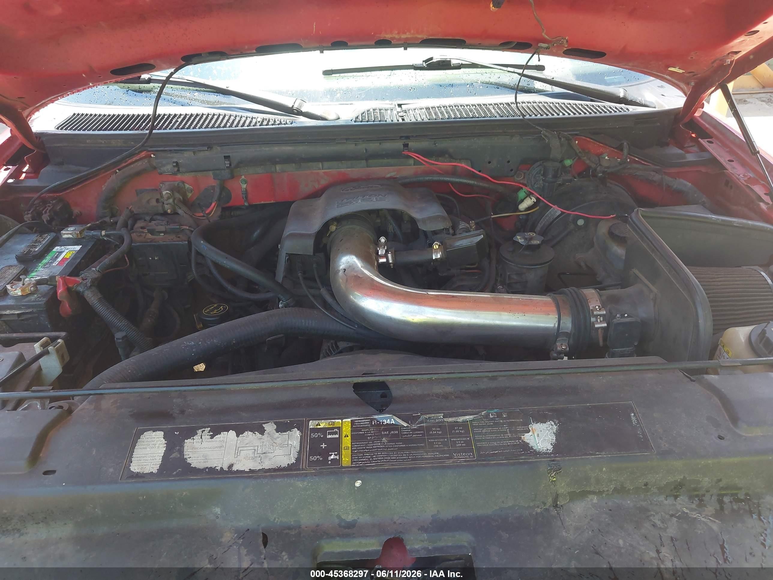 2003 Ford F-150 Lariat/xl/xlt Red vin: 2FTRX18W03CA98686