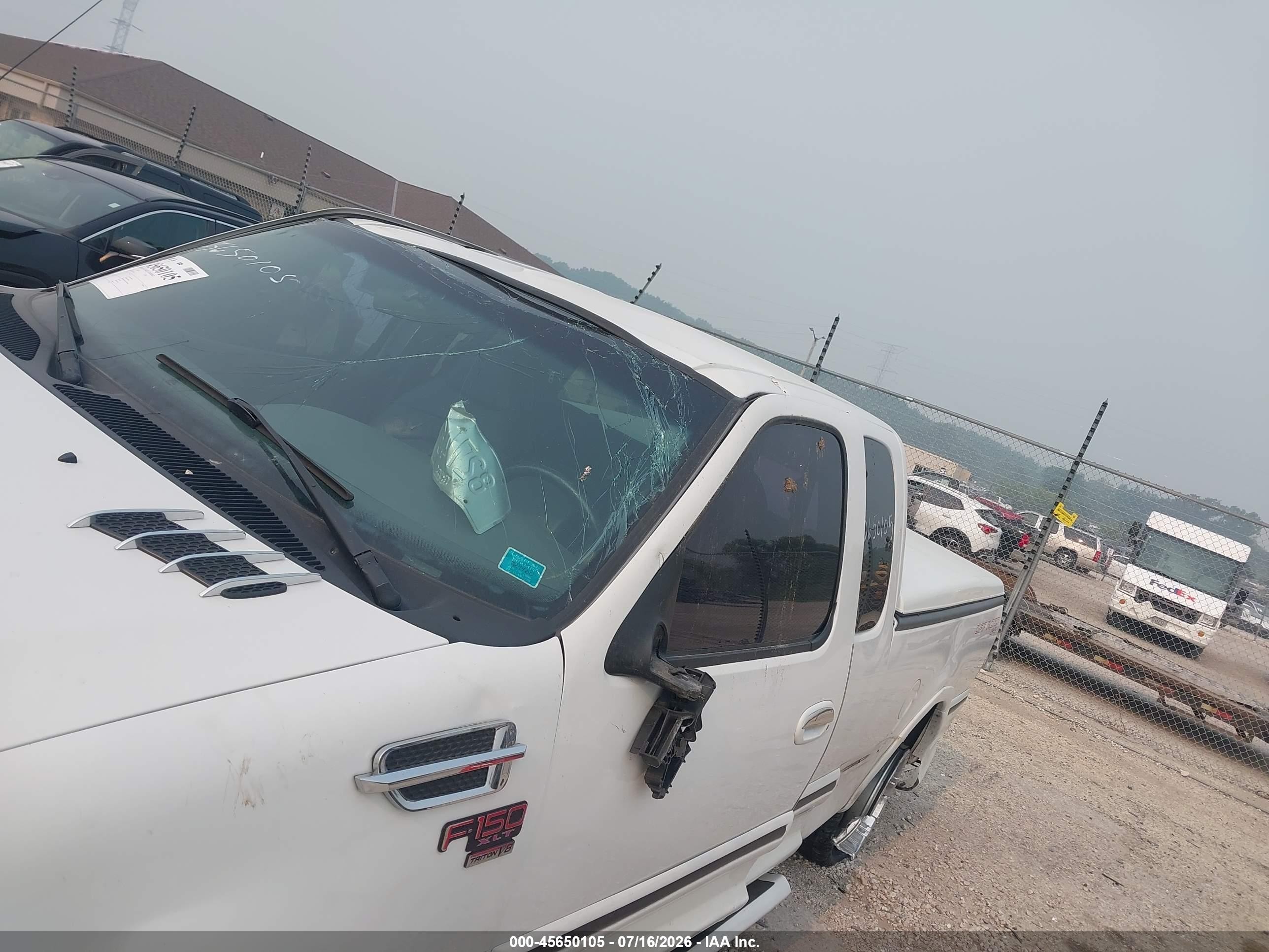 2001 Ford F-150 Lariat/xl/xlt White vin: 2FTRX18W71CA00508