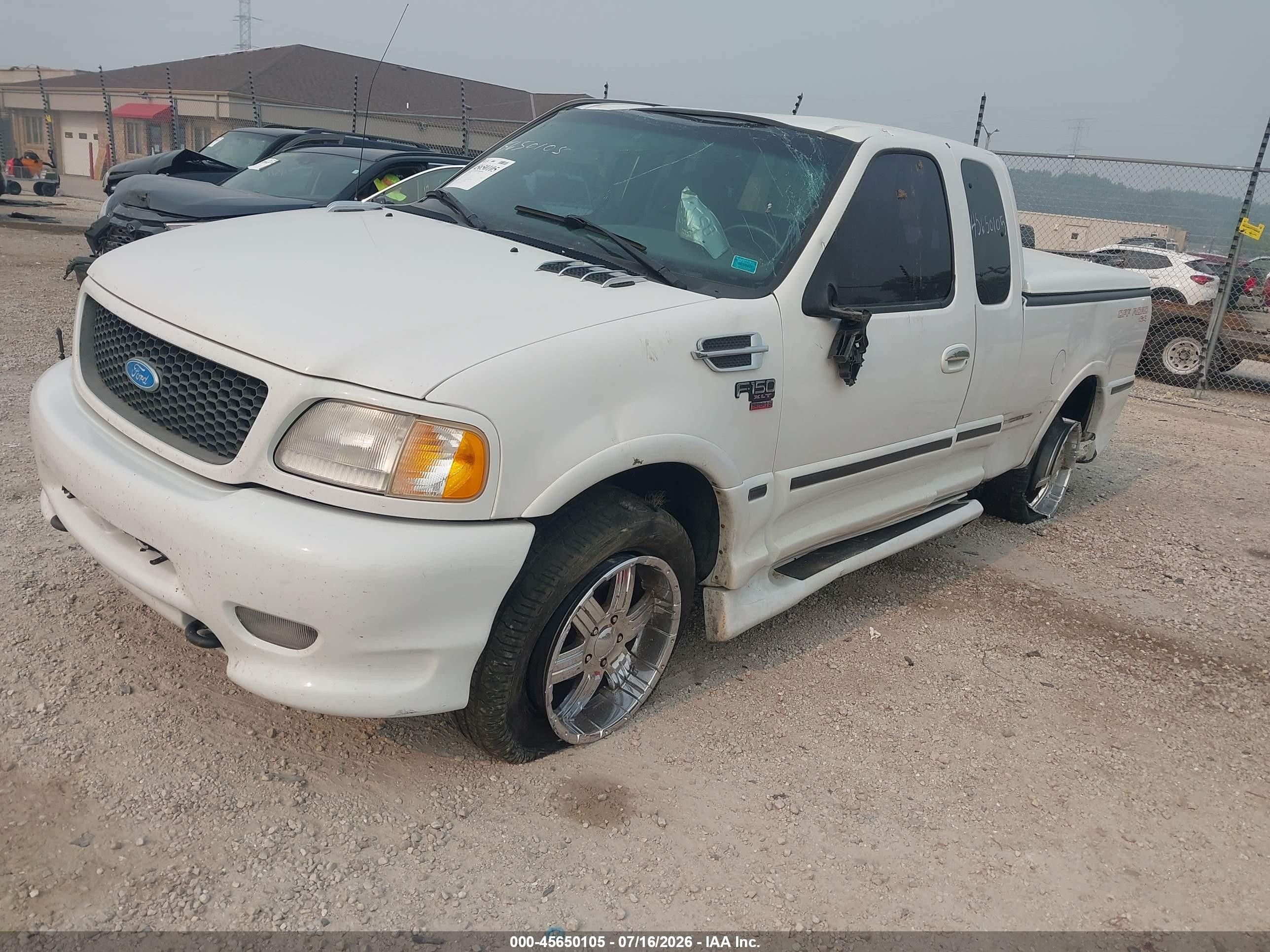2001 Ford F-150 Lariat/xl/xlt White vin: 2FTRX18W71CA00508