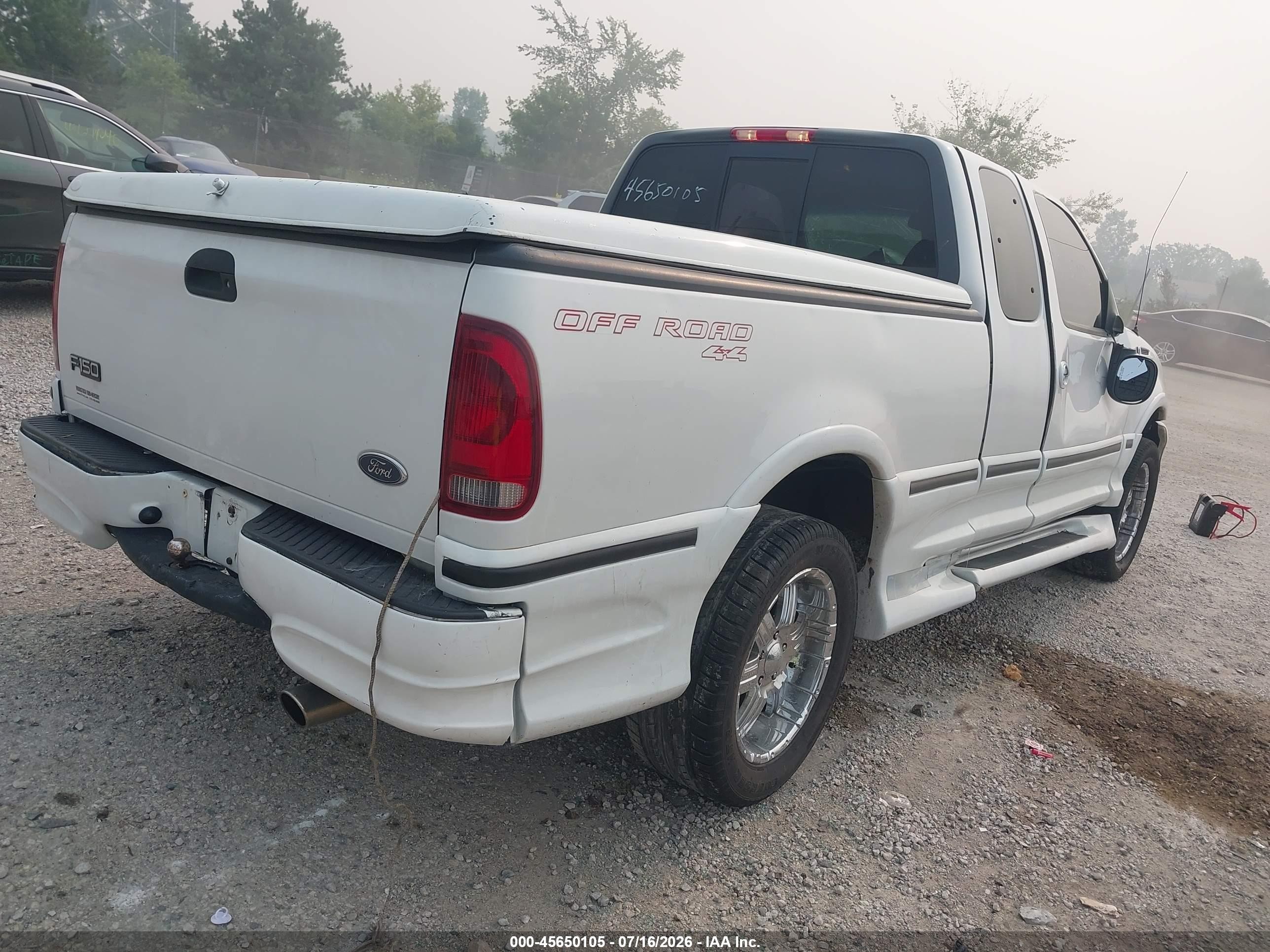 2001 Ford F-150 Lariat/xl/xlt White vin: 2FTRX18W71CA00508