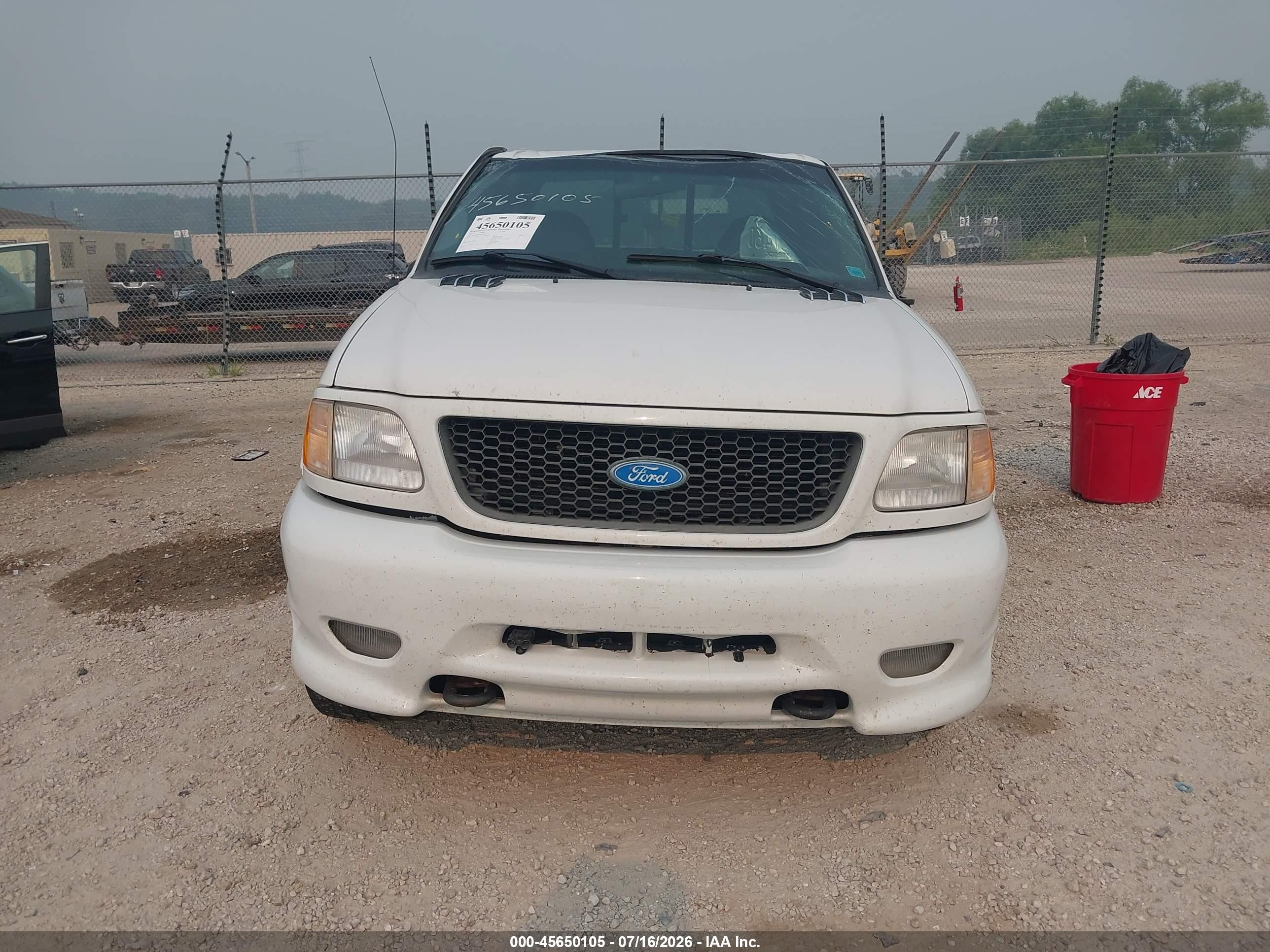 2001 Ford F-150 Lariat/xl/xlt White vin: 2FTRX18W71CA00508