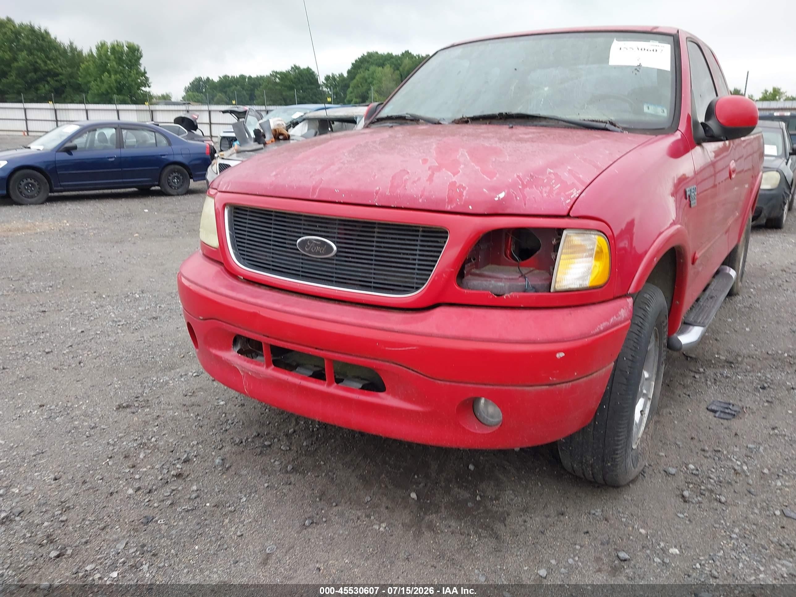 2003 Ford F-150 Lariat/xl/xlt Red vin: 2FTRX18W83CB10065