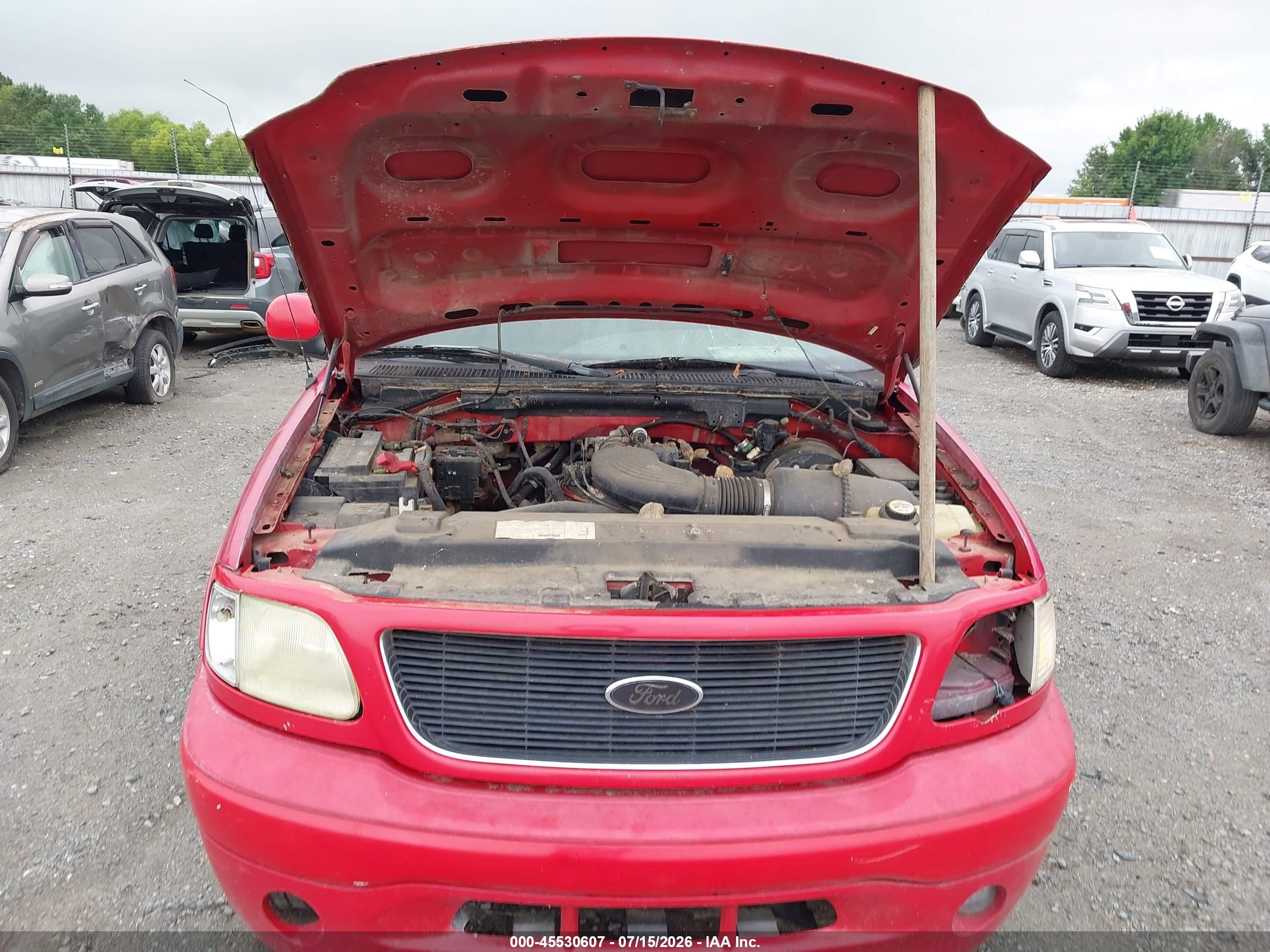 2003 Ford F-150 Lariat/xl/xlt Red vin: 2FTRX18W83CB10065