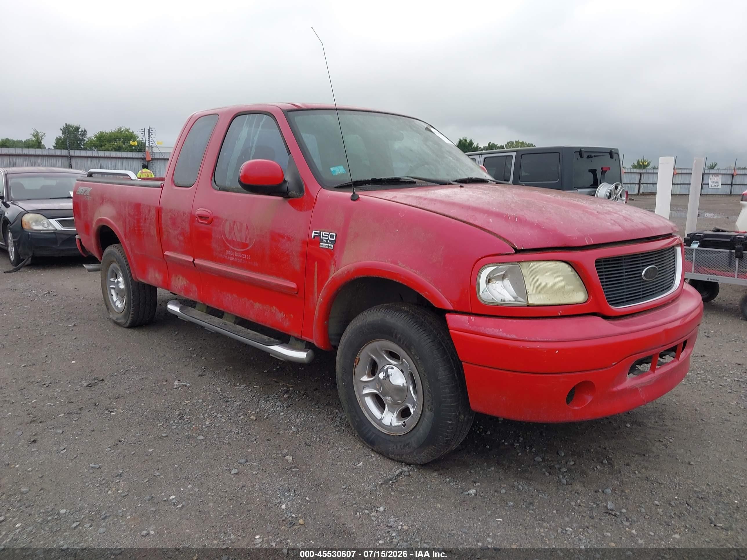 2003 Ford F-150 Lariat/xl/xlt Red vin: 2FTRX18W83CB10065