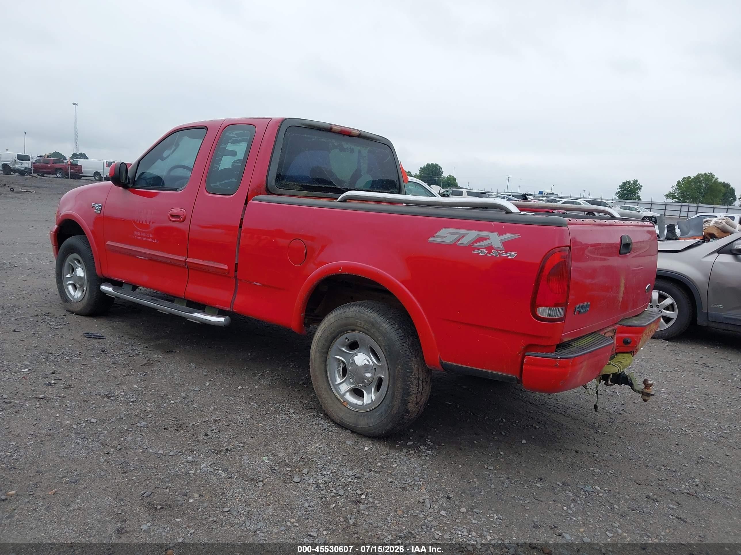 2003 Ford F-150 Lariat/xl/xlt Red vin: 2FTRX18W83CB10065