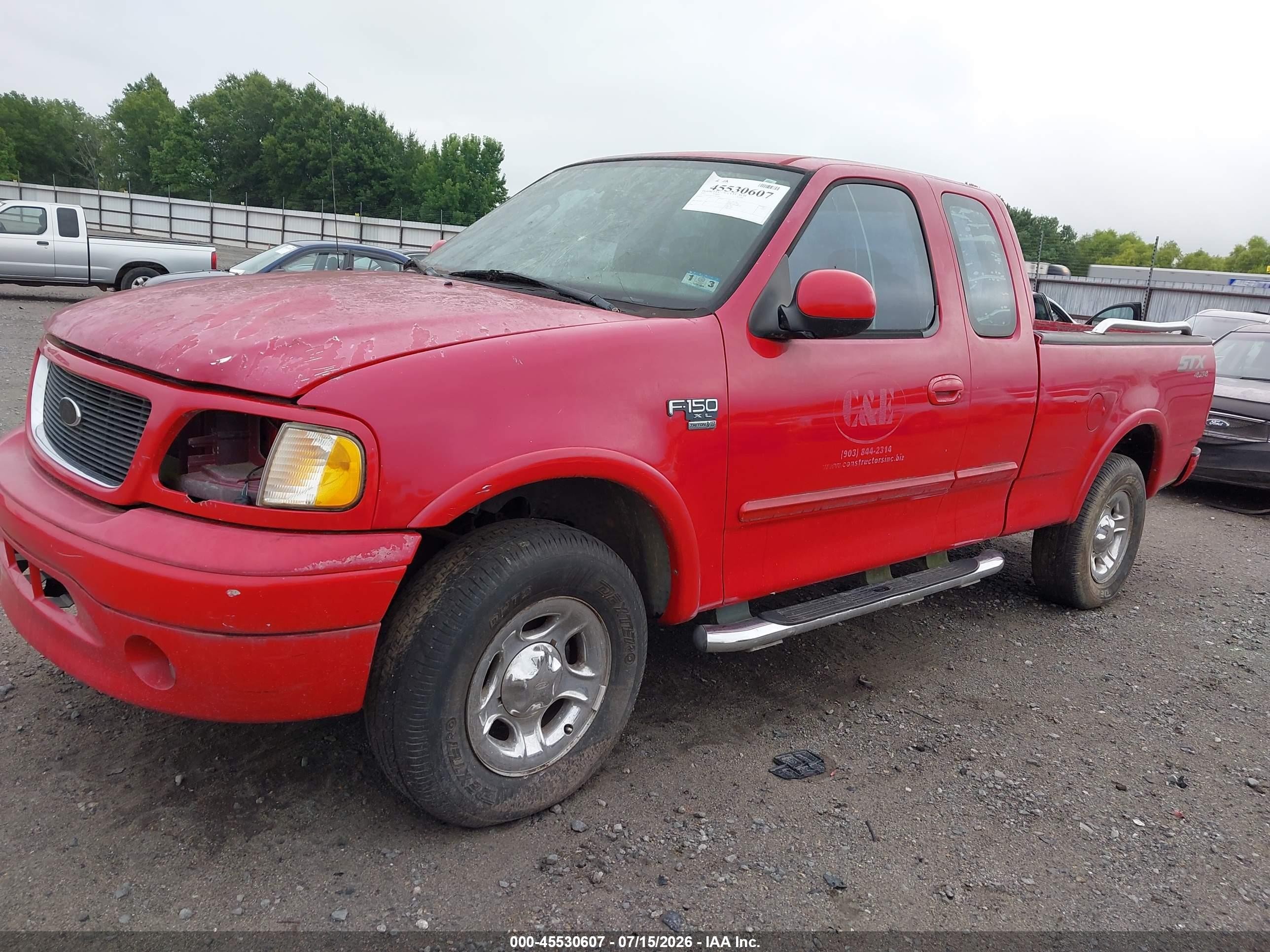 2003 Ford F-150 Lariat/xl/xlt Red vin: 2FTRX18W83CB10065