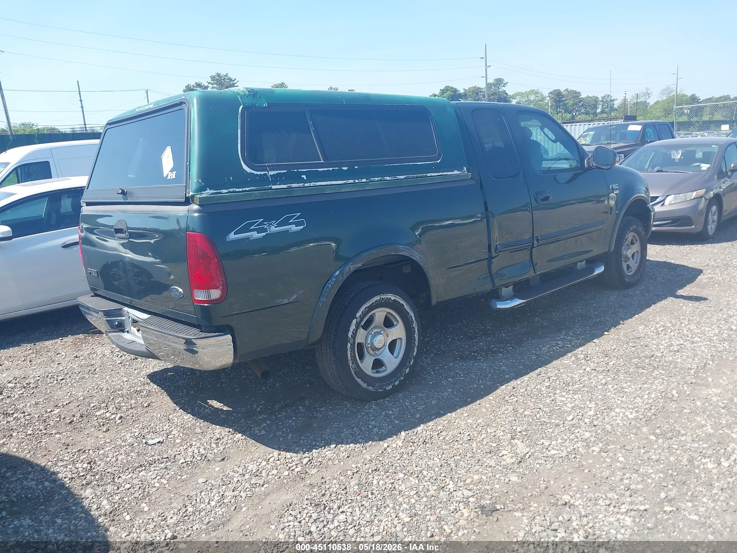 2003 Ford F-150 Lariat/xl/xlt Зеленый vin: 2FTRX18W83CB14763