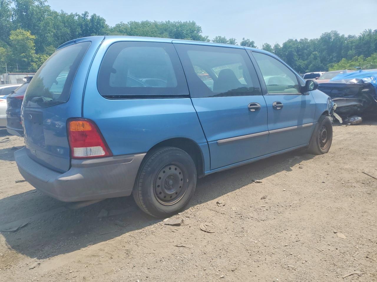 2002 Ford Windstar Blue vin: 2FTZA54442BB12459