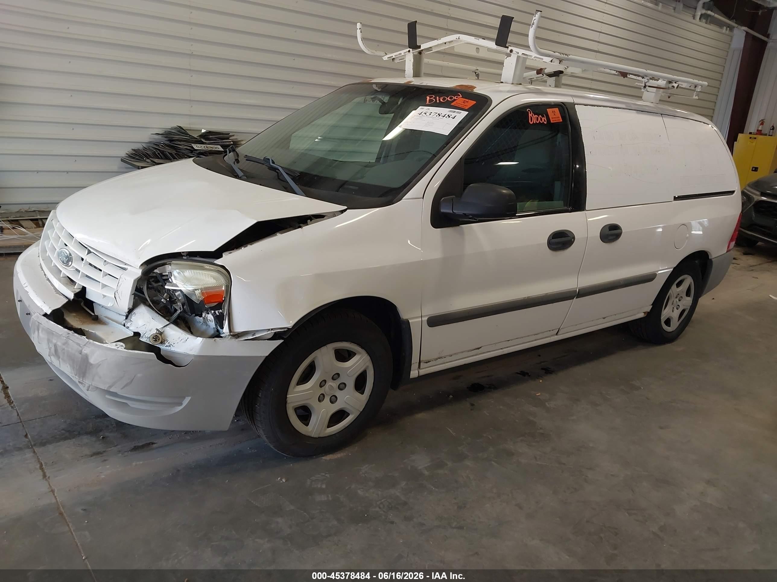 2006 Ford Freestar   White vin: 2FTZA54686BA58347