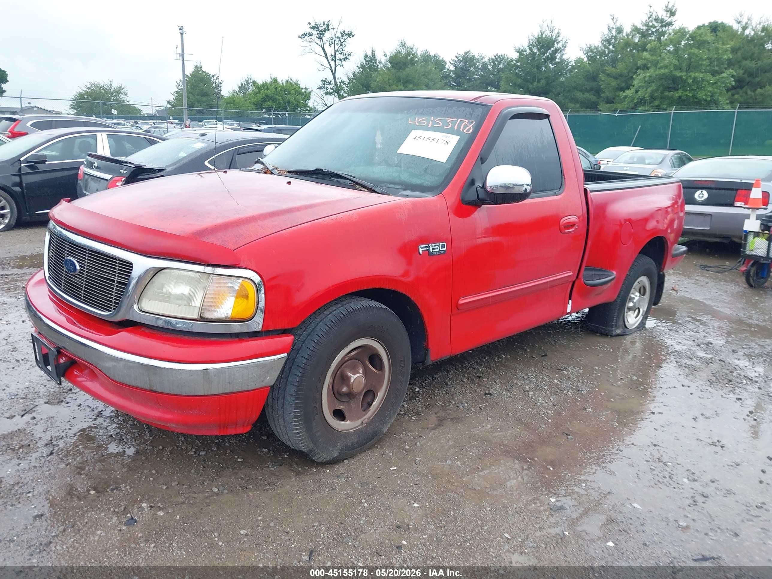 2000 Ford F-150 Xl/xlt Red vin: 2FTZF0728YCA44409