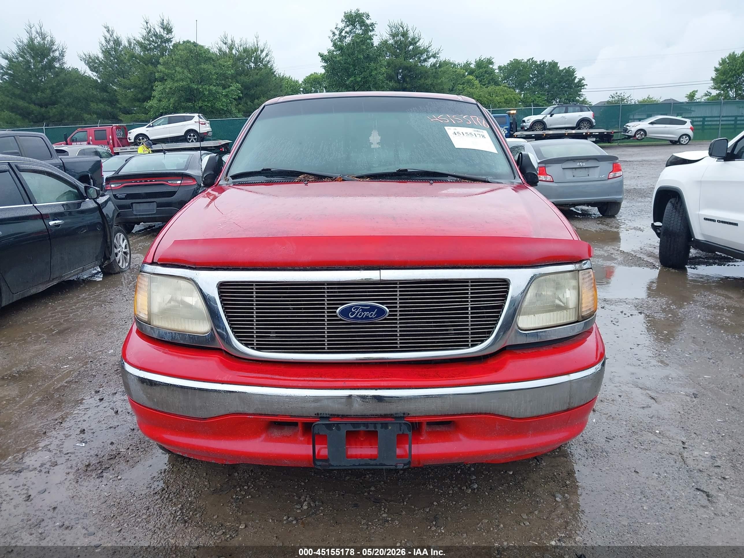 2000 Ford F-150 Xl/xlt Red vin: 2FTZF0728YCA44409