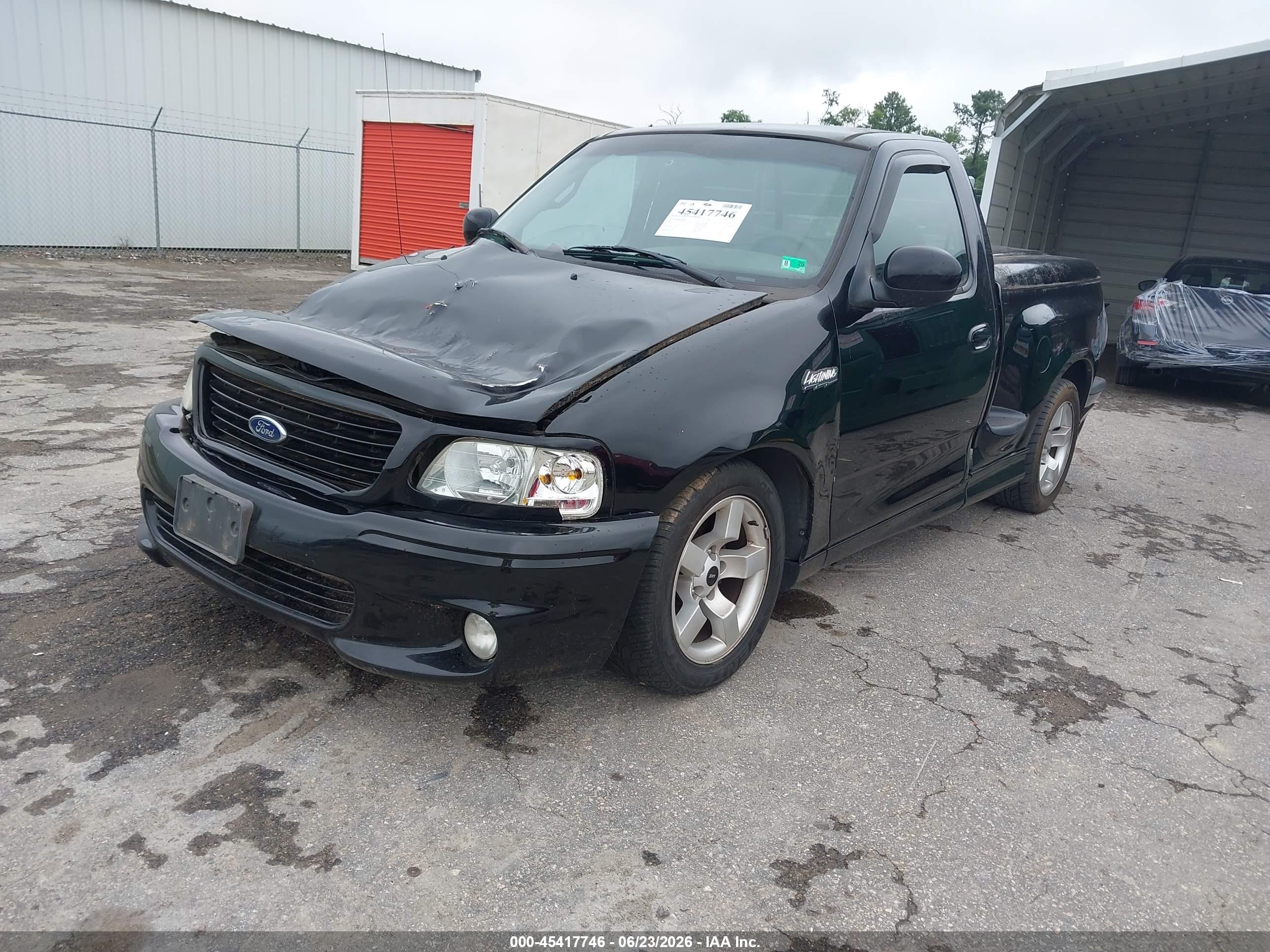 2001 Ford F-150 Svt Lightning Black vin: 2FTZF07351CB02622
