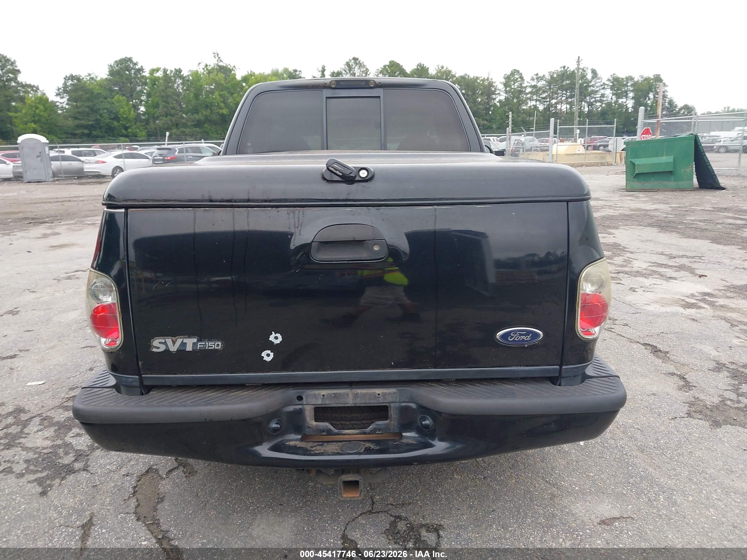 2001 Ford F-150 Svt Lightning Black vin: 2FTZF07351CB02622