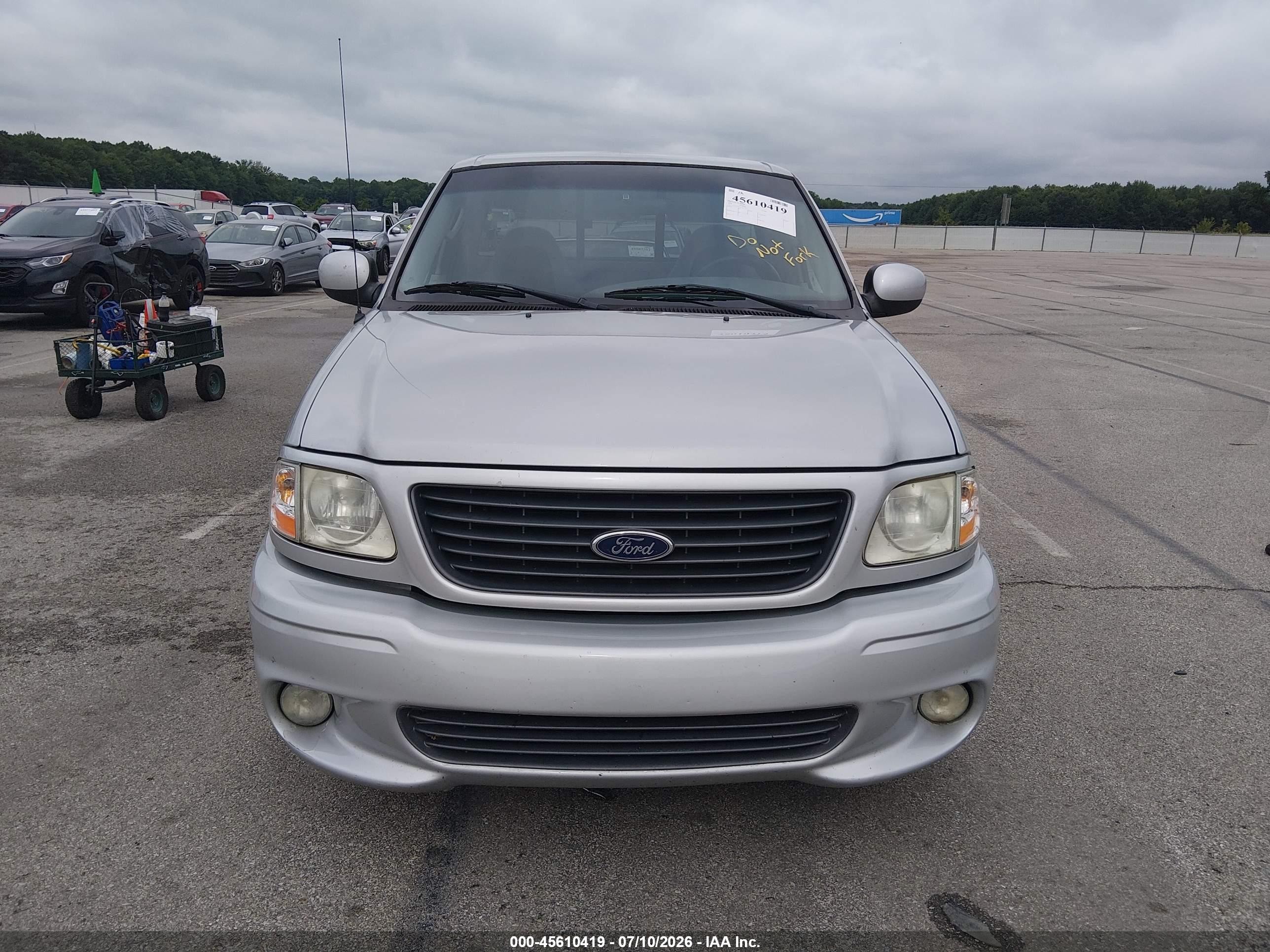 2002 Ford F-150 Lightning Silver vin: 2FTZF07372CA52503
