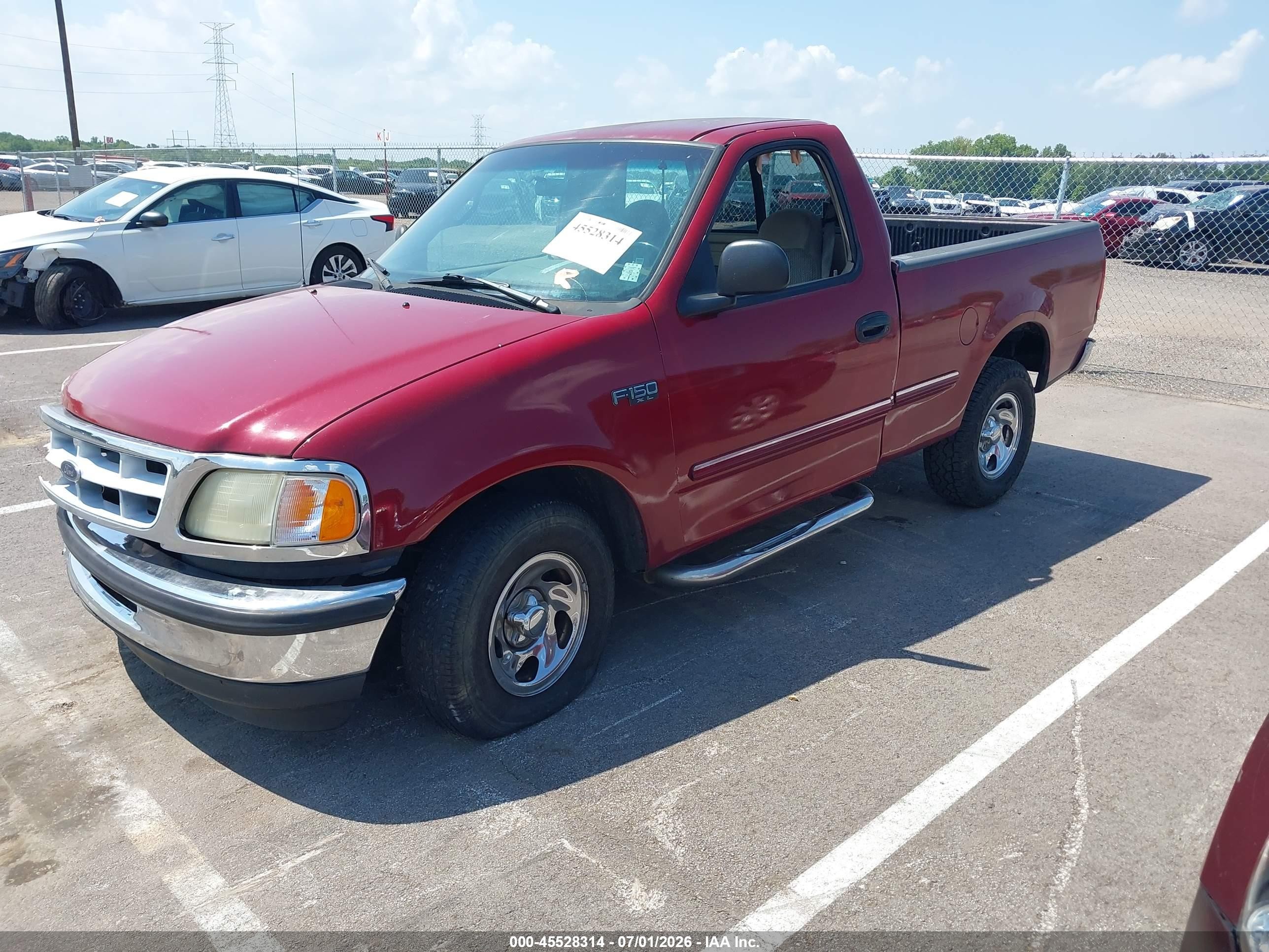 1998 Ford F-150 Standard/xl/xlt Red vin: 2FTZF1721WCA05146