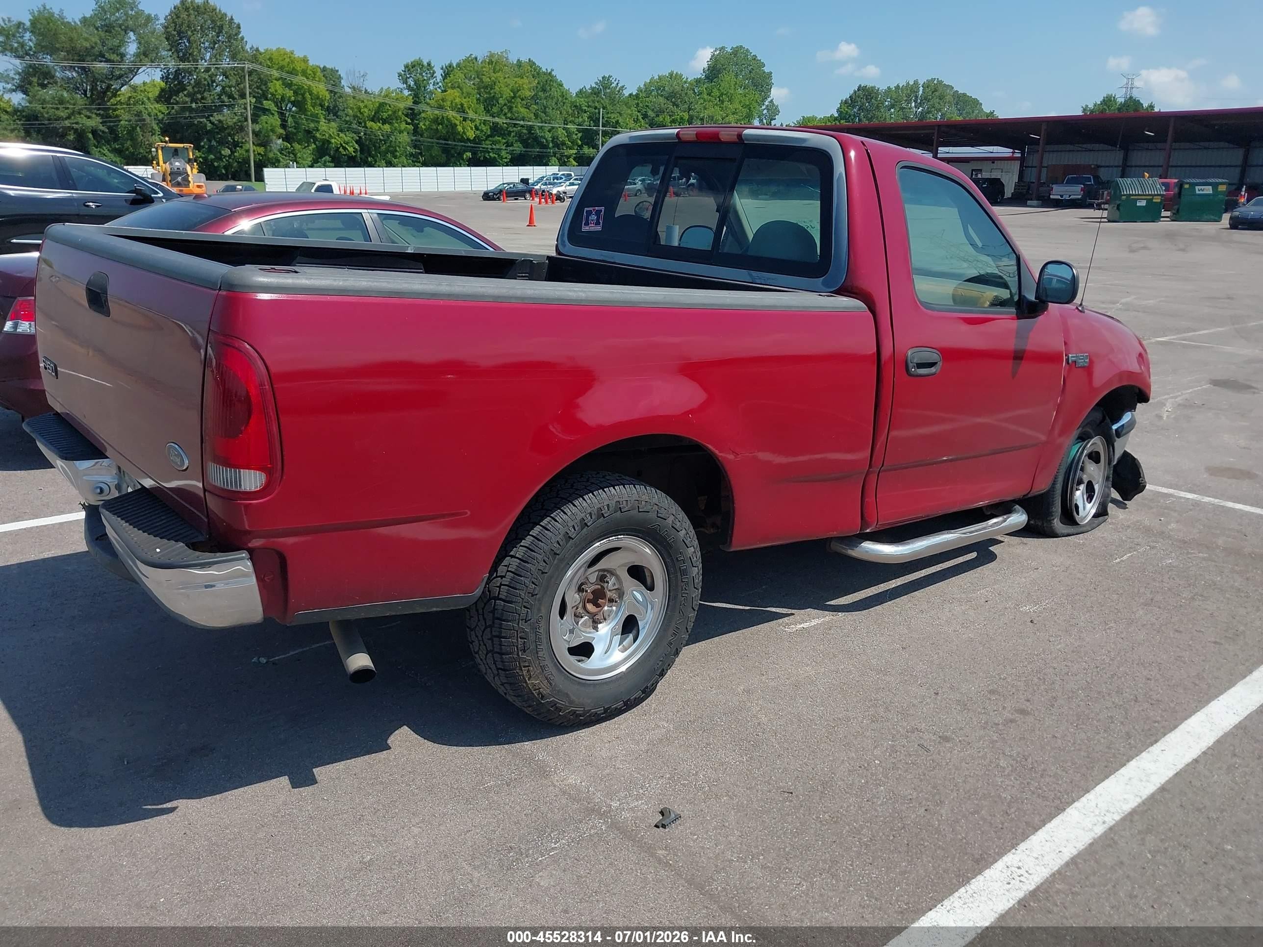 1998 Ford F-150 Standard/xl/xlt Red vin: 2FTZF1721WCA05146