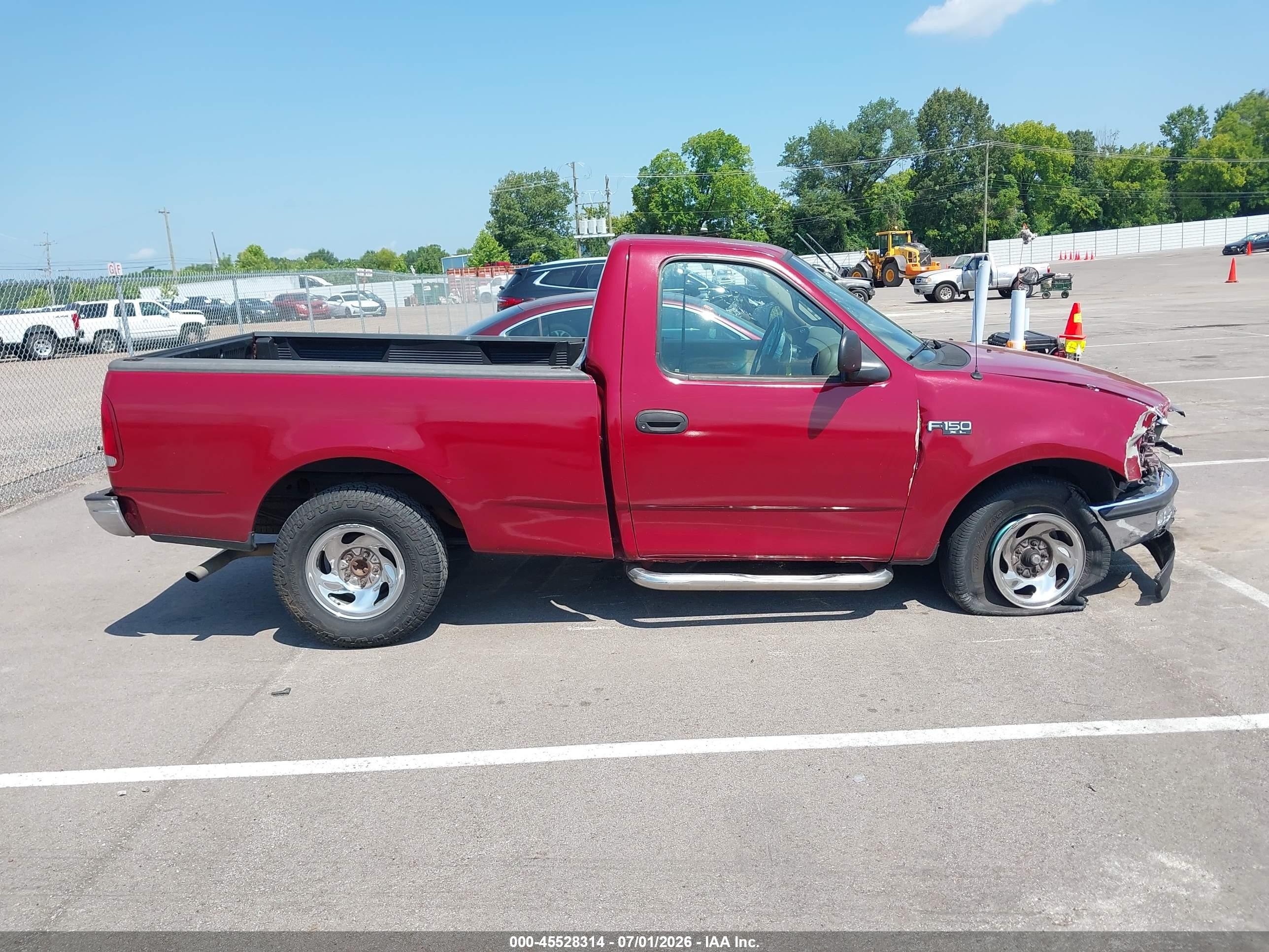 1998 Ford F-150 Standard/xl/xlt Red vin: 2FTZF1721WCA05146