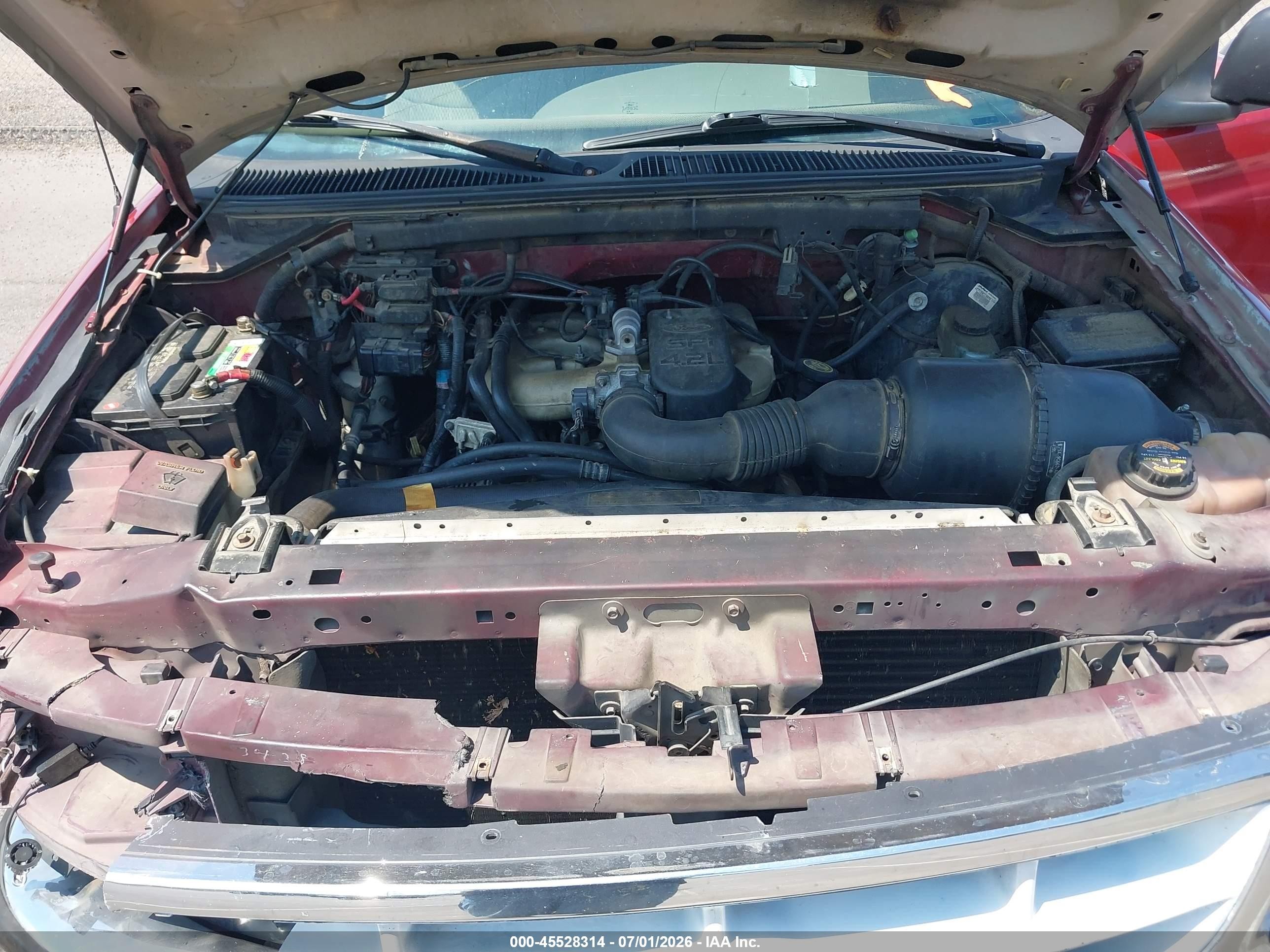 1998 Ford F-150 Standard/xl/xlt Red vin: 2FTZF1721WCA05146
