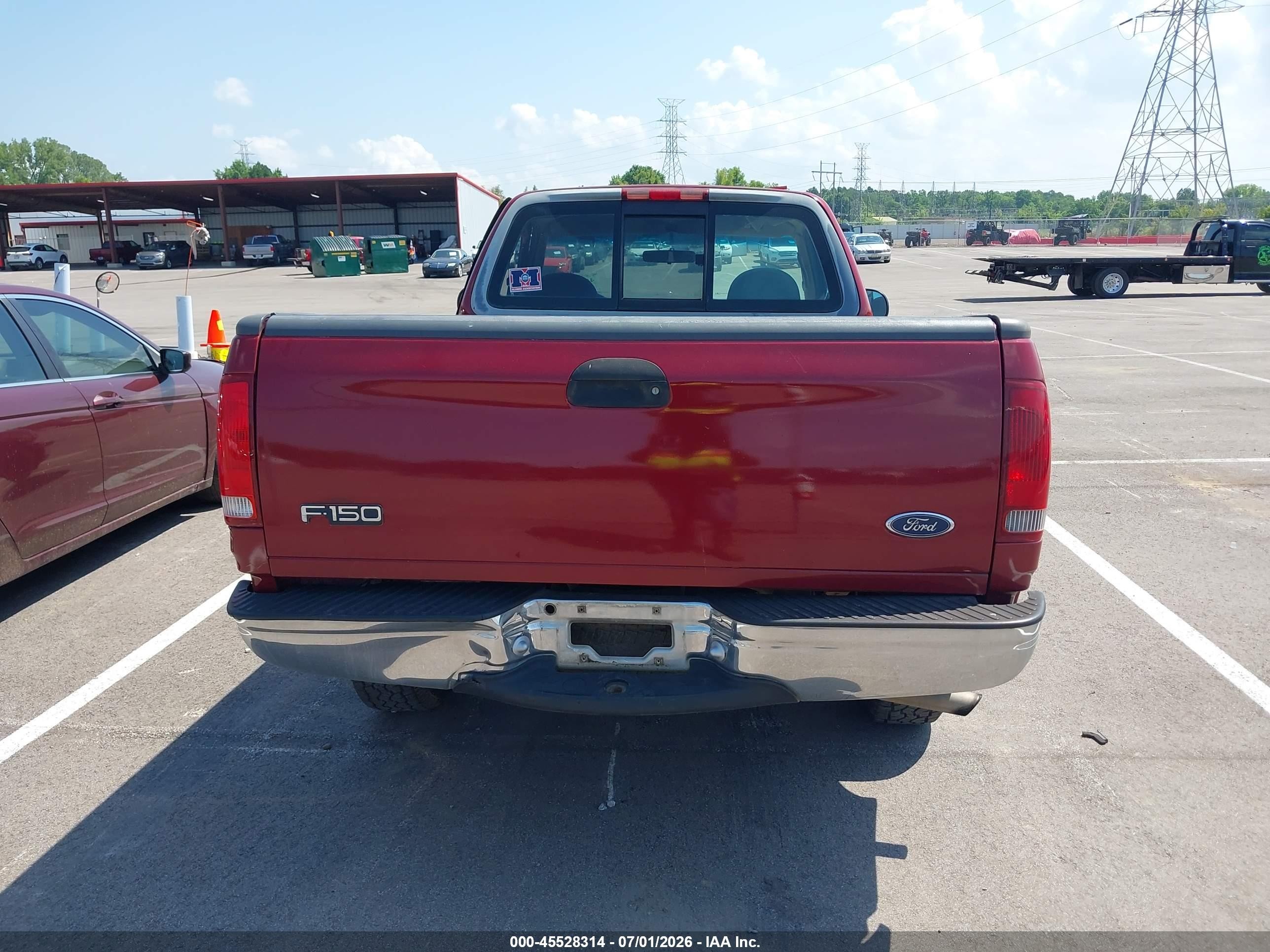 1998 Ford F-150 Standard/xl/xlt Red vin: 2FTZF1721WCA05146