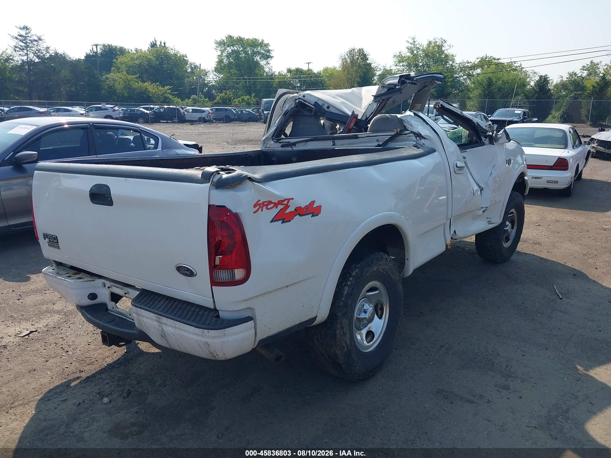 1999 Ford F-150 Work Series/xl/xlt White vin: 2FTZF1825XCA63583