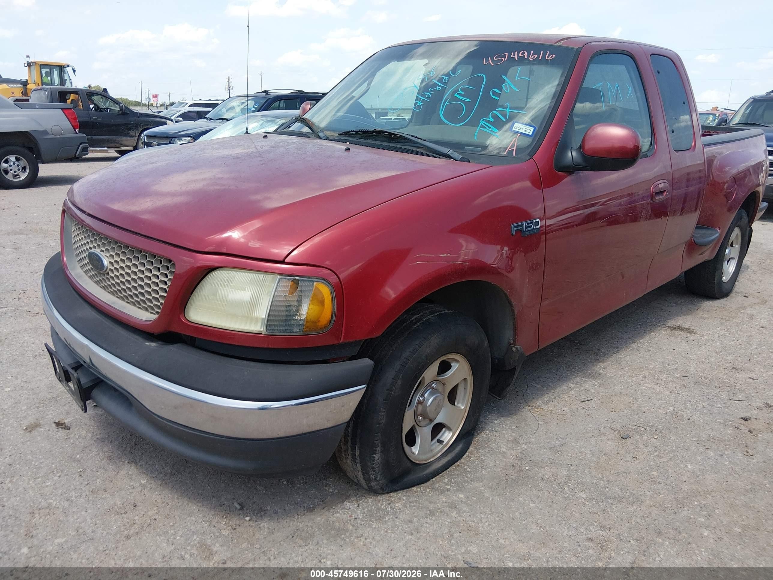 2001 Ford F-150 Xl/xlt Красный vin: 2FTZX07251CB03838