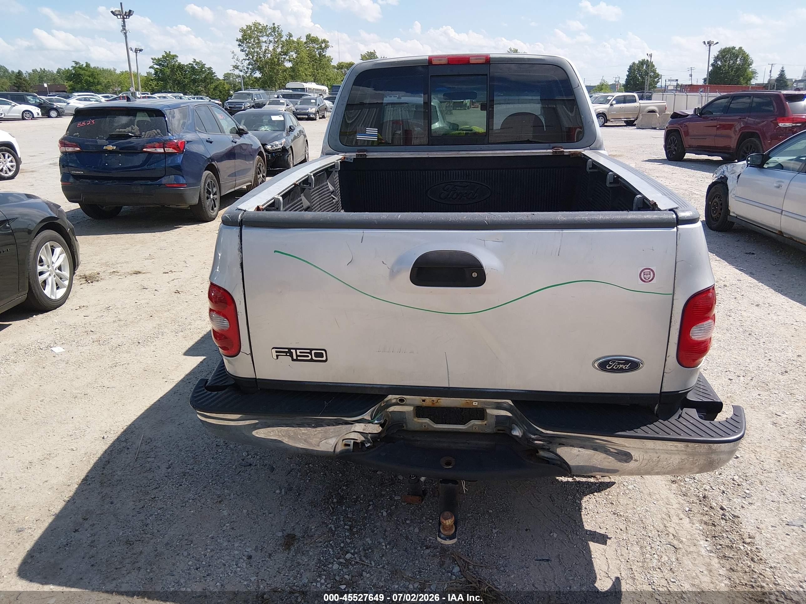 1998 Ford F-150 Lariat/xl/xlt Серебряный vin: 2FTZX0766WCB00246