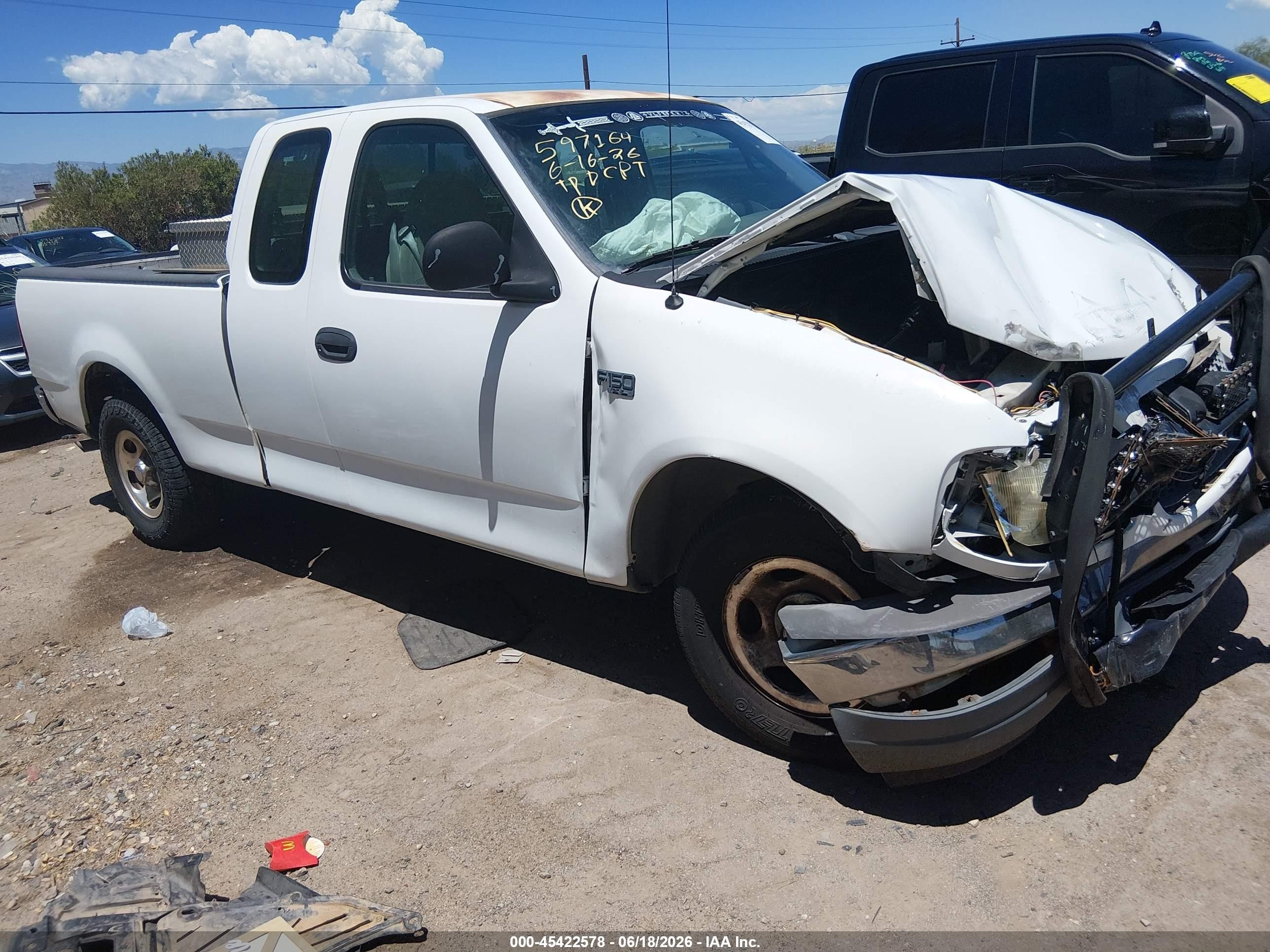 2001 Ford F-150 Xl/xlt White vin: 2FTZX17211CA11891