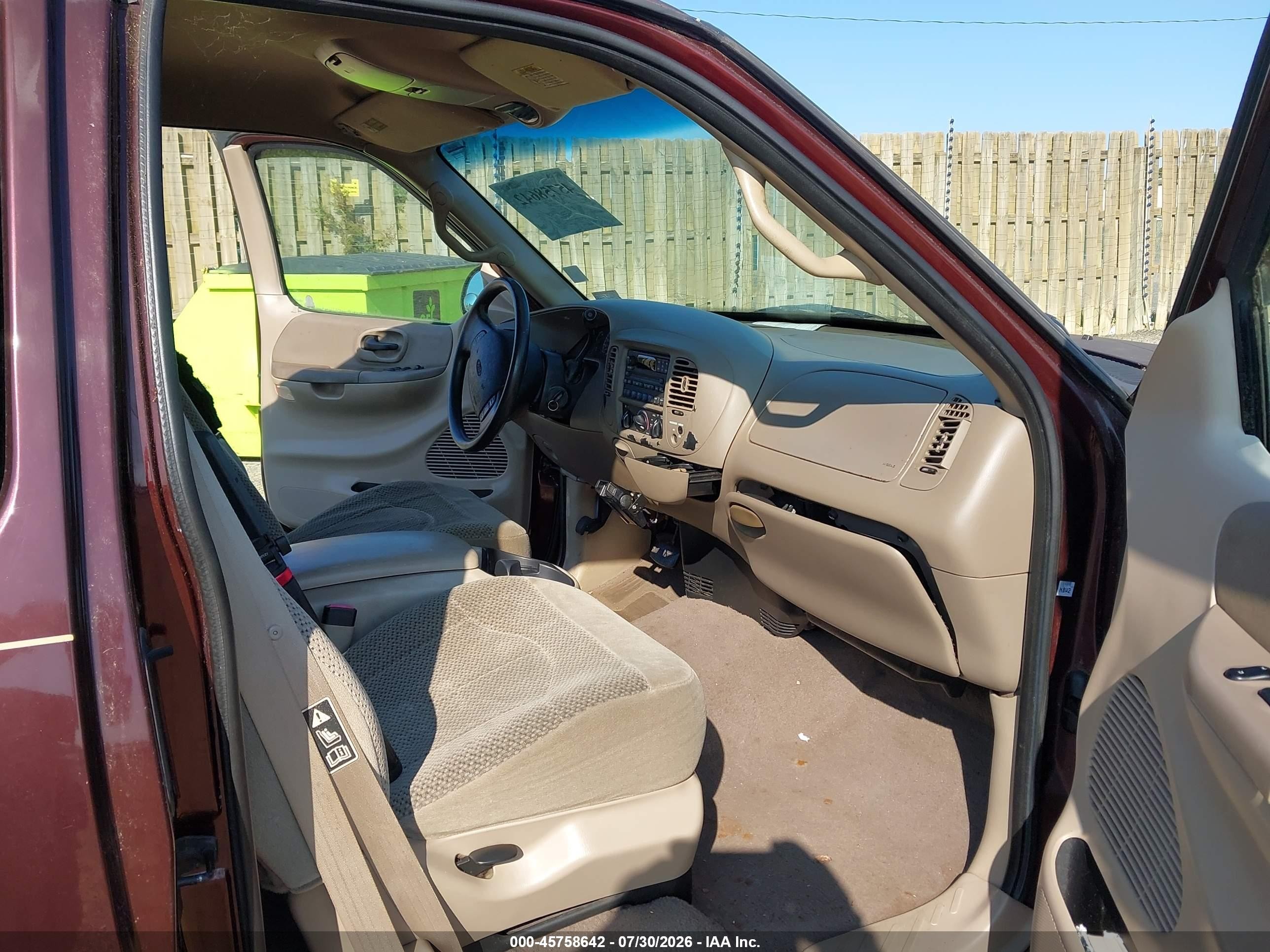 2000 Ford F-150 Work Series/xl/xlt Burgundy vin: 2FTZX1721YCA26806