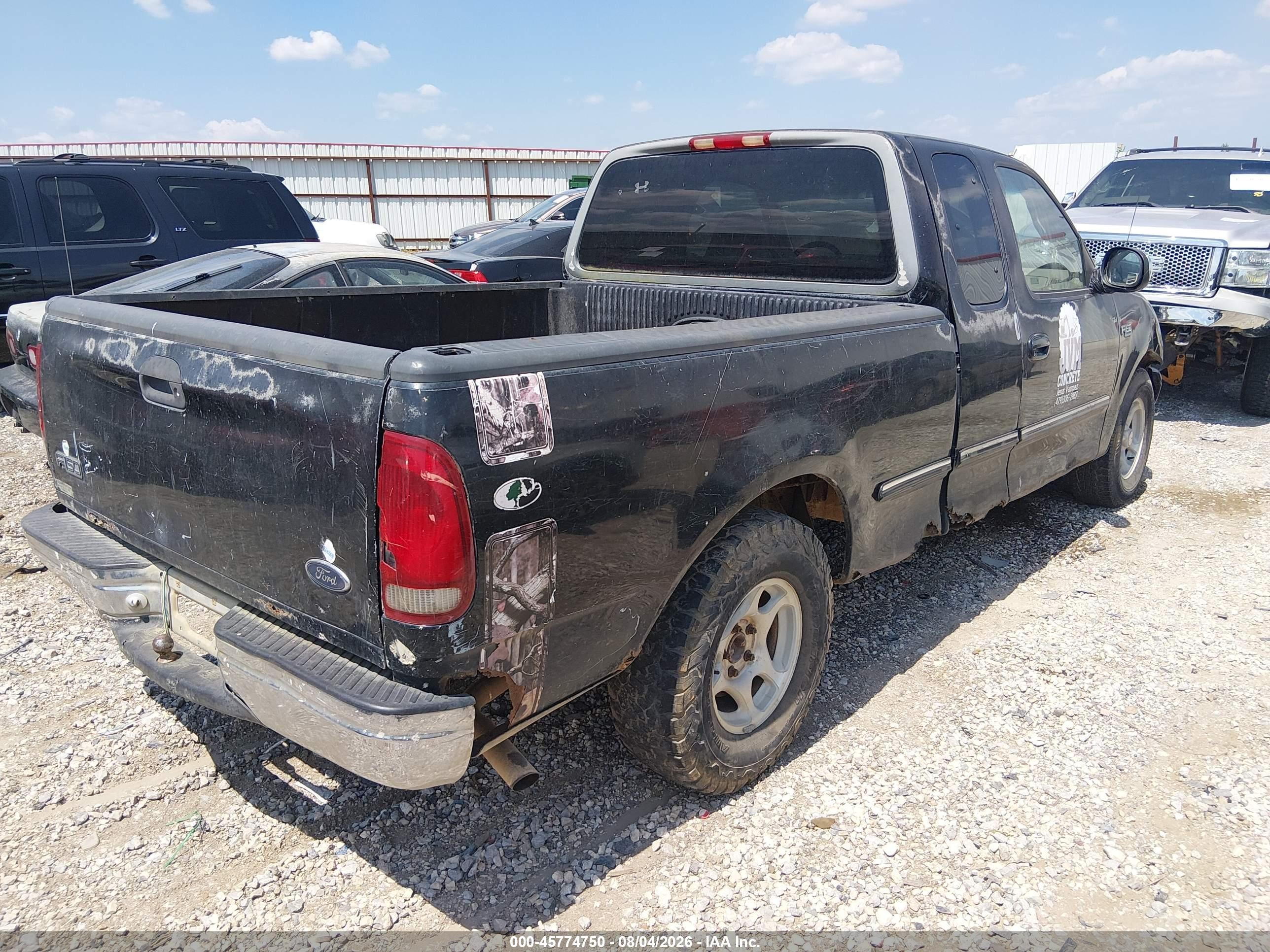 1998 Ford F-150 Standard/xl/xlt Black vin: 2FTZX1722WCA81228