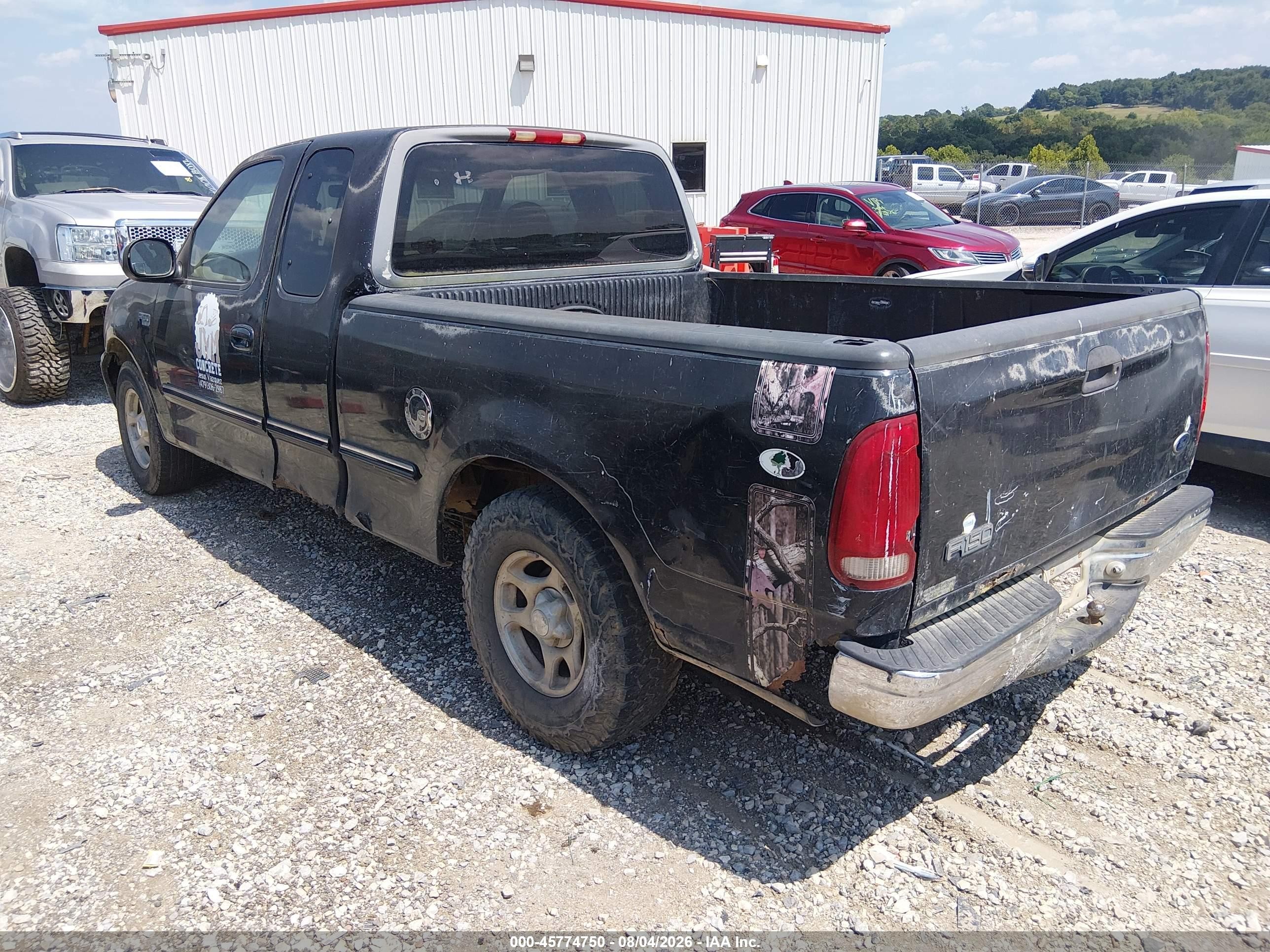 1998 Ford F-150 Standard/xl/xlt Black vin: 2FTZX1722WCA81228