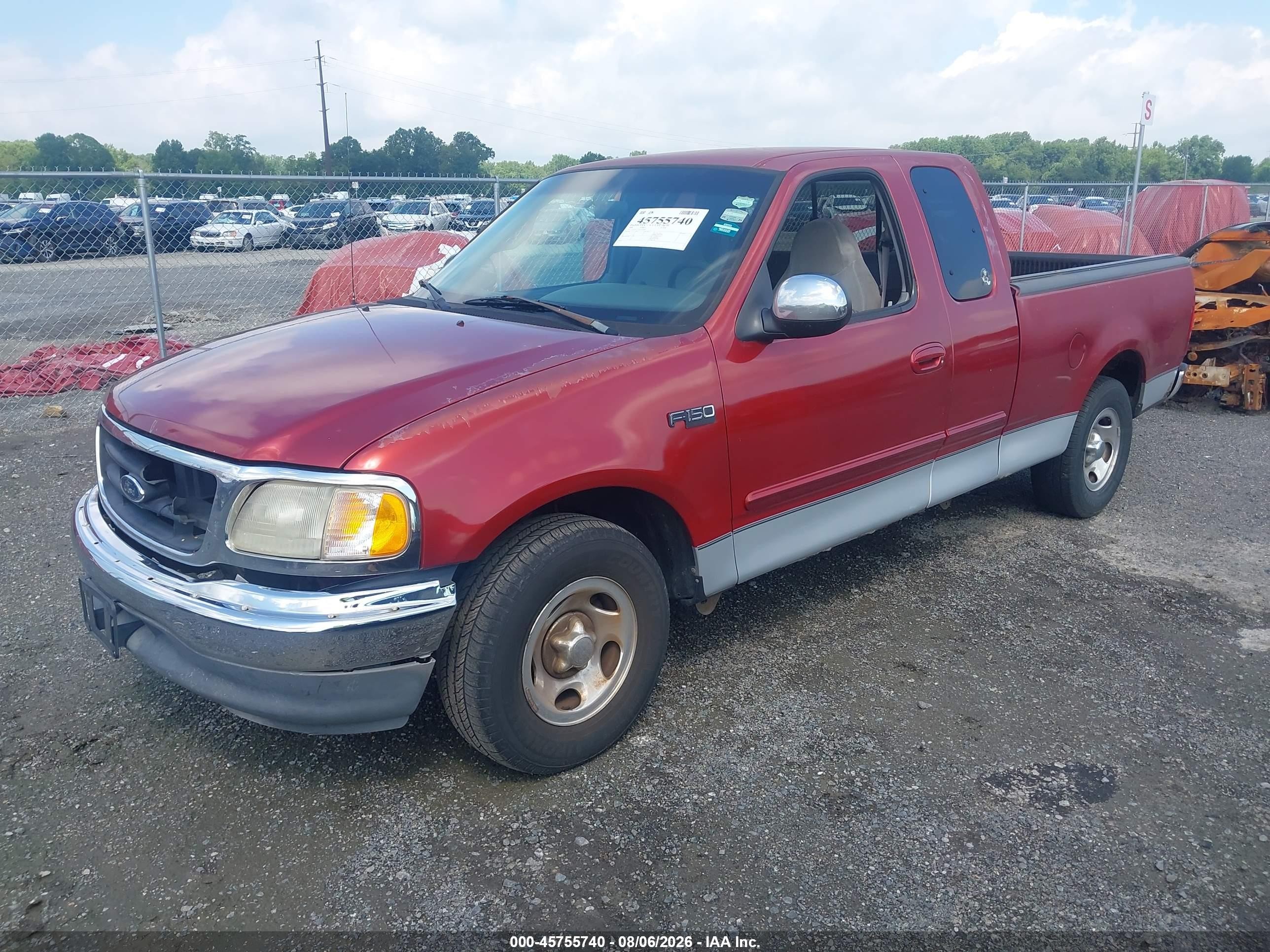 2000 Ford F-150 Work Series/xl/xlt Red vin: 2FTZX1727YCA83981