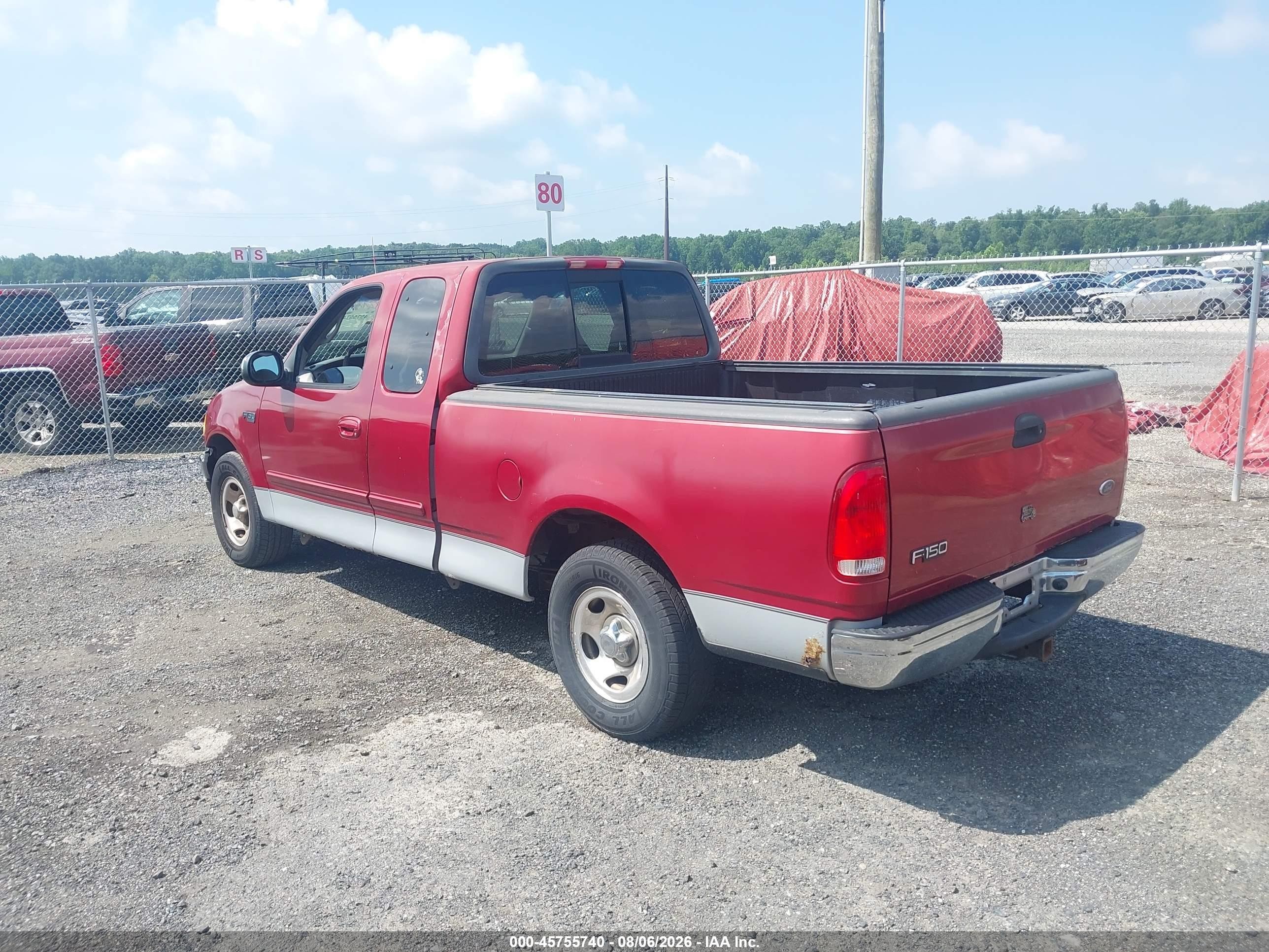2000 Ford F-150 Work Series/xl/xlt Red vin: 2FTZX1727YCA83981