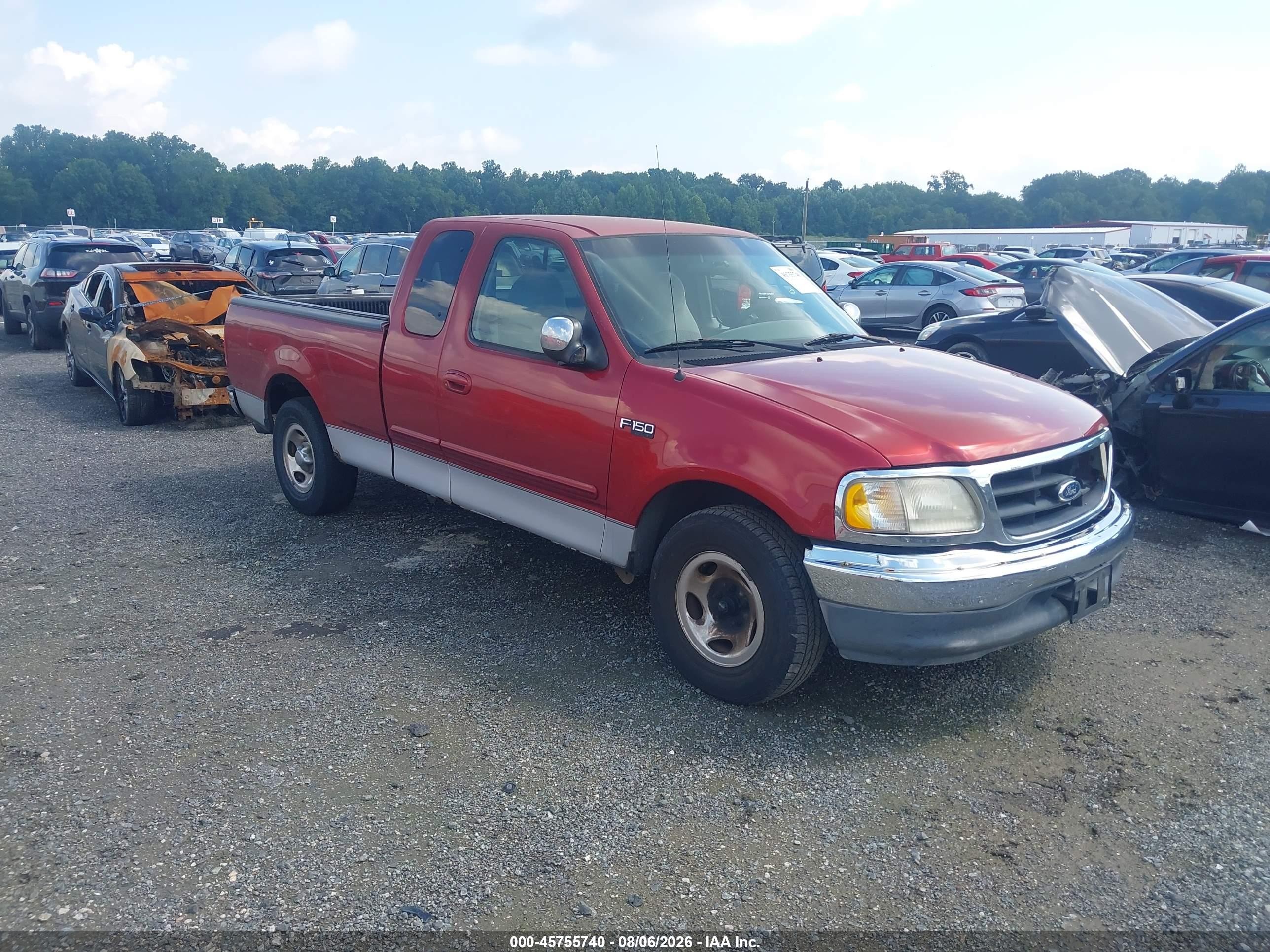 2000 Ford F-150 Work Series/xl/xlt Red vin: 2FTZX1727YCA83981