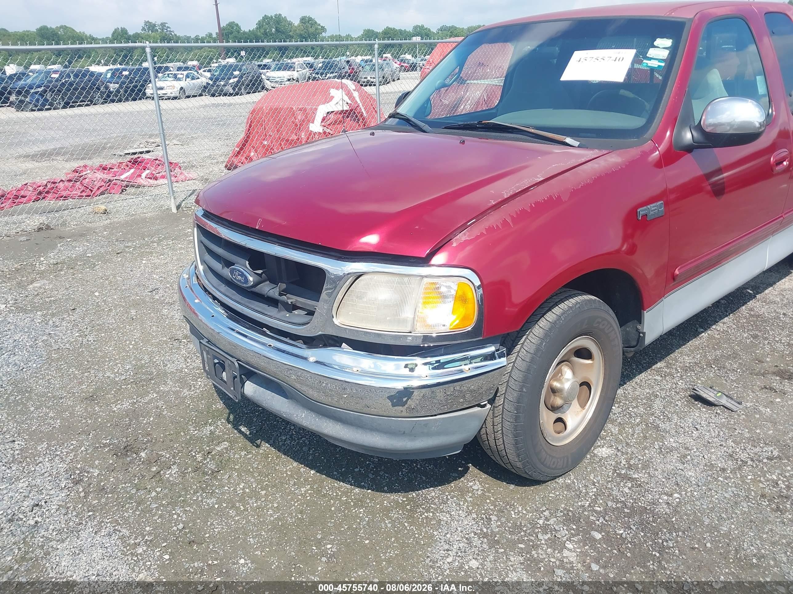 2000 Ford F-150 Work Series/xl/xlt Red vin: 2FTZX1727YCA83981
